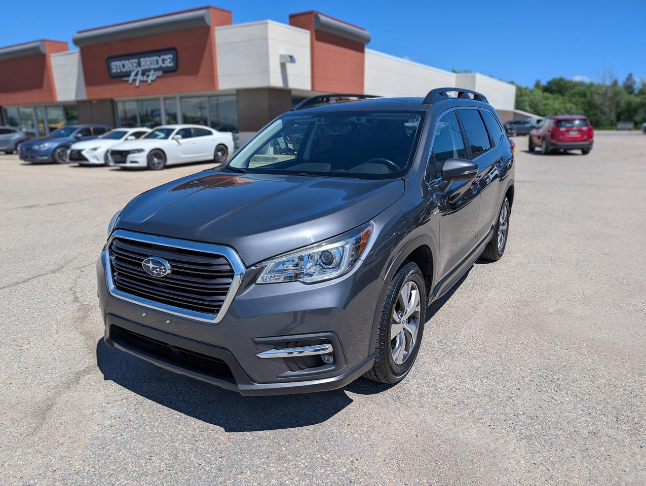 <p>Come finance this vehicle with us. Apply on our website stonebridgeauto.com&nbsp;</p><p>2019 Subaru Ascent Touring with 168454km. 2.4L 4 cylinder AWD. Clean title and safetied. Accident free.&nbsp;</p><p>&nbsp;</p><p>8 passenger</p><p>Tri climate control</p><p>Heated seats</p><p>Power seats</p><p>Blind spot monitoring</p><p>Adaptive cruise control</p><p>Power liftgate&nbsp;</p><p>Back up camera</p><p>Bluetooth</p><p>Panoramic roof</p><p>&nbsp;</p><p>We take trades! Vehicle is for sale in Steinbach by STONE BRIDGE AUTO INC. Dealer #5000 we are a small business focused on customer satisfaction. Text or call before coming to view and ask for sales.</p>