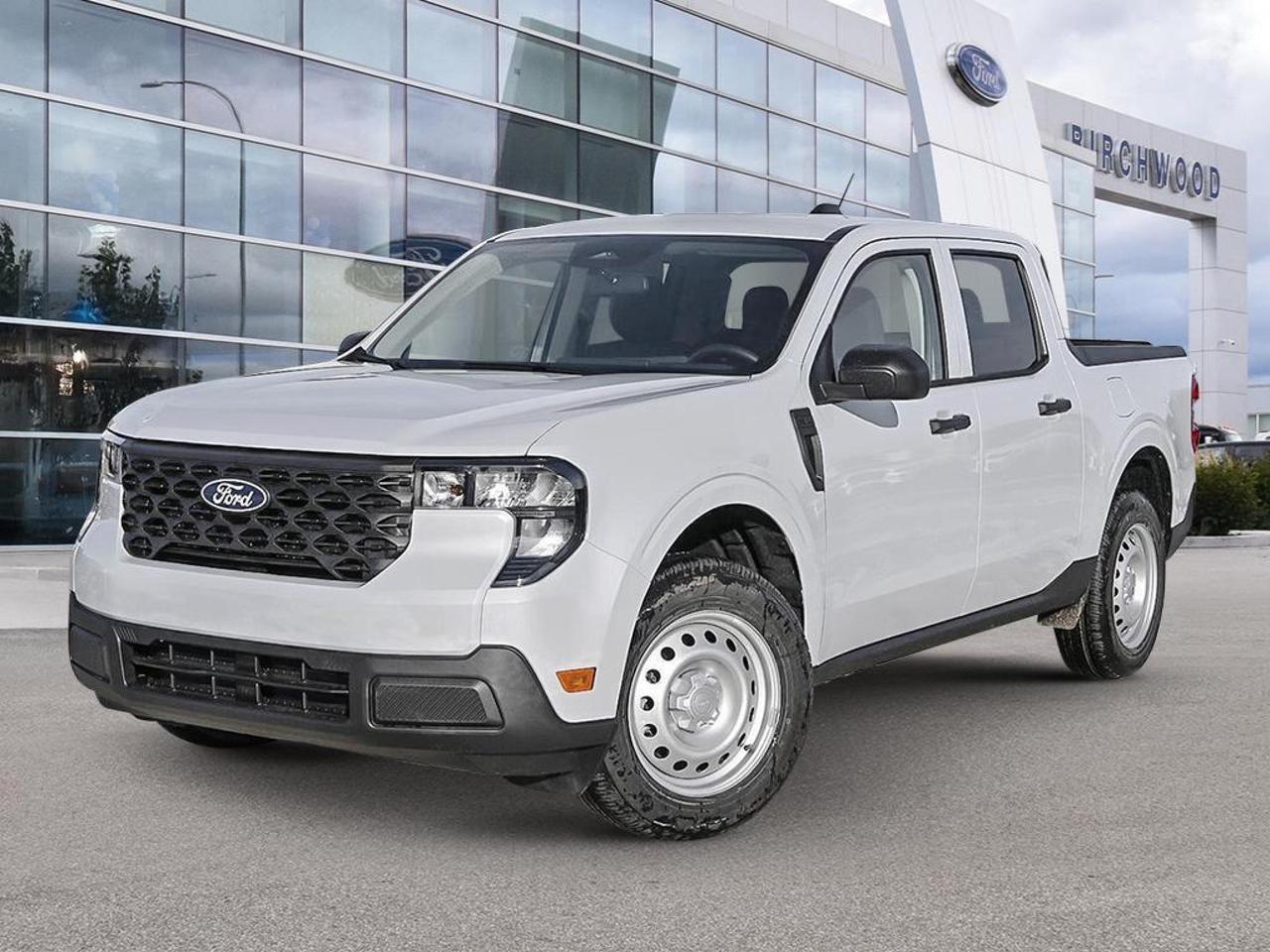 The 2026 Ford Maverick XL is a compact truck that punches well above its weight. With standard AWD, a hybrid-assisted 2.0L engine, and impressive fuel economy of just 10.6 L/100 km city and 7.8 L/100 km highway, this Maverick is built for those who want genuine utility without the fuel bills of a traditional truck. Brand new with only 26 km, its ready to go to work for you today.

Key Features:
- AWD with automatic full-time all-wheel drive for year-round confidence
- 2.0L 4-cylinder engine with 1.1 kWh lithium-ion hybrid battery assist
- Fuel economy: 10.6 L/100 km city / 7.8 L/100 km highway
- 5G Mobile Hotspot connectivity built in
- Voice-activated automatic air conditioning
- Lane-keeping alert, assist, driver alert, and road edge detection
- Ford SYNC with rear view camera and Securilock anti-theft immobilizer
- Autolamp auto on/off LED low/high beam headlamps with auto high beams
- Regenerative 4-wheel disc brakes with hill hold control and electric parking brake

Safety Highlights:
- Safety Canopy curtain airbags, driver knee airbag, and seat-mounted side airbags
- Driver Monitoring Alert and tire pressure warning system
- Rear child safety locks

At Birchwood Ford, were here to make your buying experience straightforward and enjoyable. Reserve this Maverick online, start your purchase, or book a test drive today at www.birchwoodford.ca  our team is ready to answer any questions you have.
Birchwood Ford is your choice for New Ford vehicles in Winnipeg. 

At Birchwood Ford, we hold ourselves to the highest standard. Our number one focus is customer satisfaction which has awarded us the Ford of Canadas Presidents Award for 5 consecutive years. This honour is presented to Ford dealers that have proven outstanding results in Sales and Customer Service Excellence.

Are you a newcomer to Canada, recent graduate, first time car buyer or physically challenged? Ask us about our exclusive rebates and how they may apply to you.
 
Interested in seeing/hearing more? Book a test drive or give us a call at (204) 661-9555 and we can help you with whatever you need!

Dealer permit #4454
Dealer permit #4454