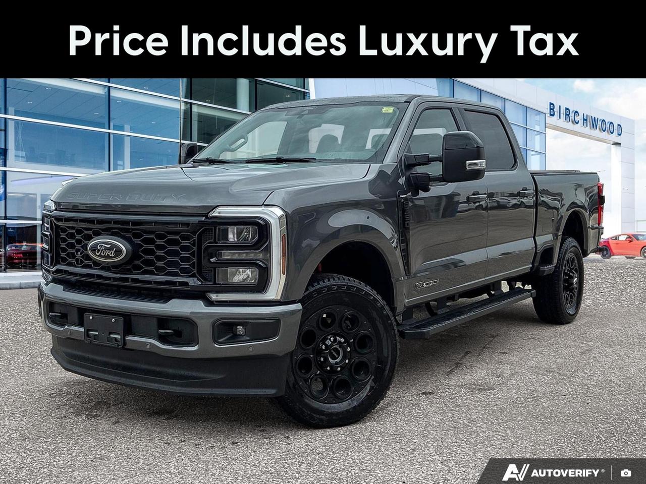 The 2026 Ford Super Duty F-350 LARIAT is built for those who demand serious capability without sacrificing comfort. Equipped with the proven 6.7L Power Stroke diesel V8, the Black Appearance Package, and a host of premium features, this Crew Cab is ready to work as hard as you do  right from day one with only 11 km on the clock.

- 6.7L 8-cylinder Diesel engine paired with an Automatic transmission for maximum towing and hauling performance
- 4WD drivetrain with Part-Time Four-Wheel Drive and Hill Hold Control for confident off-road and job-site capability
- Black Appearance Package (BLK Appearance PKG) for a bold, blacked-out exterior aesthetic
- Convenience Tailgate Step for easy bed access  a practical upgrade for daily truck use
- 618A Equipment Group trim package loading this LARIAT with elevated interior and technology features
- Hydraulic Power-Assist Steering and 4-Wheel Disc Brakes with ABS and Brake Assist for controlled, confident handling
- Full Safety Canopy System with curtain airbags (1st and 2nd row), side-mounted airbags, and Rear Child Safety Locks
- Securilock Anti-Theft Ignition Immobilizer and Perimeter Alarm for added security on and off the worksite

Ready to put this F-350 to work for you? Visit Birchwood Ford at birchwoodford.ca to reserve this truck, start your purchase online, or book a test drive appointment. Our team is here to answer any questions and help you get into the right Super Duty for your needs.
Birchwood Ford is your choice for New Ford vehicles in Winnipeg. 

At Birchwood Ford, we hold ourselves to the highest standard. Our number one focus is customer satisfaction which has awarded us the Ford of Canadas Presidents Award for 5 consecutive years. This honour is presented to Ford dealers that have proven outstanding results in Sales and Customer Service Excellence.

Are you a newcomer to Canada, recent graduate, first time car buyer or physically challenged? Ask us about our exclusive rebates and how they may apply to you.
 
Interested in seeing/hearing more? Book a test drive or give us a call at (204) 661-9555 and we can help you with whatever you need!

Dealer permit #4454
Dealer permit #4454