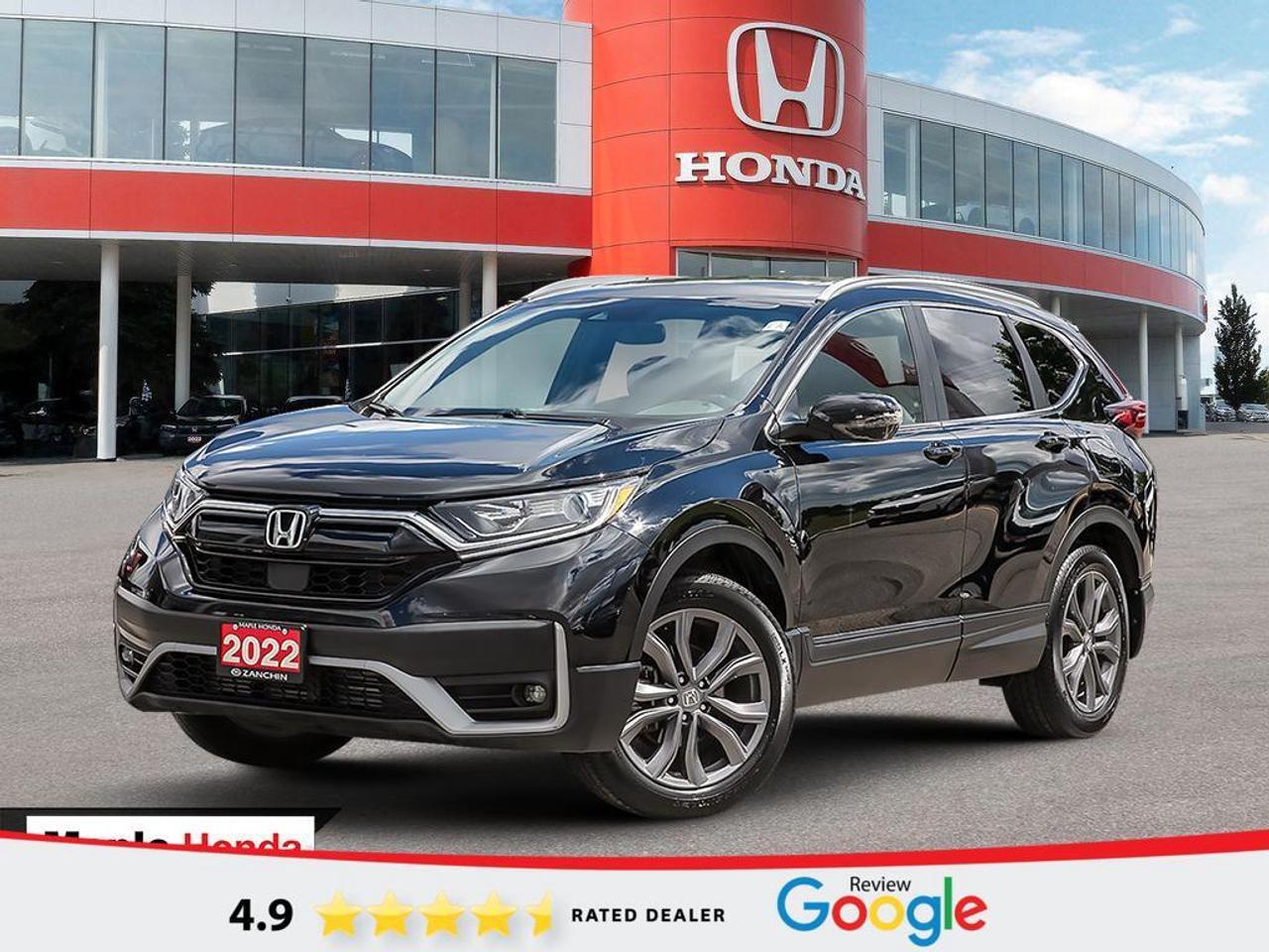 Recent Arrival! 2022 Honda CR-V Sport Sunroof| Honda Sensing| Auto Start| Apple Car Play

AWD CVT 1.5L I4 Turbocharged DOHC 16V LEV3-ULEV50 190hp

Certified.

Certification Program Details: * 7 year / 160,000 km Power Train Warranty whichever comes first. This is an additional 2 year/60,000 kms beyond the original factory Power Train warranty. Honda Certified Used Vehicles also have the option to upgrade to a Honda Plus Extended Warranty * Vehicle history report. Access to My Honda * Multipoint Inspection * 24 hours/day, 7 days/week * 7 day/1,000 km exchange privilege whichever comes first * Exclusive finance rates on Certified Pre-Owned Honda models AWD CVT

Why Buy from Maple Honda? REVIEWS: Why buy an used car from Maple Honda? Our reviews will answer the question for you. We have over 2,500 Google reviews and have an average score of 4.9 out of a possible 5. Who better to trust when buying an used car than the people who have already done so? DEPENDABLE DEALER: The Zanchin Group of companies has been providing new and used vehicles in Vaughan for over 40 years. Since 1973 our standards of excellent service and customer care has enabled us to grow to over 34 stores in the Great Toronto area and beyond. Still family owned and still providing exceptional customer care. WARRANTY / PROTECTION: Buying an used vehicle from Maple Honda is always a safe and sound investment. We know you want to be confident in your choice and we want you to be fully satisfied. Thats why ALL our used vehicles come with our limited warranty peace of mind package included in the price. No questions, no discussion - 30 days safety related items only. From the day you pick up your new car you can rest assured that we have you covered. TRADE-INS: We want your trade! Looking for the best price for your car? Our trade-in process is simple, quick and easy. You get the best price for your car with a transparent, market-leading value within a few minutes whether you are buying a new one from us or not. Our Used Sales Department is ALWAYS in need of fresh vehicles. Selling your car? Contact us for a value that will make you happy and get paid the same day. Https:/www.maplehonda.com.

Easy to buy, easy for servicing. You can find us in the Maple Auto Mall on Jane Street north of Rutherford. We are close both Canadas Wonderland and Vaughan Mills shopping centre. Easy to call in while you are shopping or visiting Wonderland, Maple Honda provides used Honda cars and trucks to buyers all over the GTA including, Toronto, Scarborough, Vaughan, Markham, and Richmond Hill. Our low used car prices attract buyers from as far away as Oshawa, Pickering, Ajax, Whitby and even the Mississauga and Oakville areas of Ontario. We have provided amazing customer service to Honda vehicle owners for over 40 years. As part of the Zanchin Auto group we offer dependable service and excellent customer care. We are here for you and your Honda.
