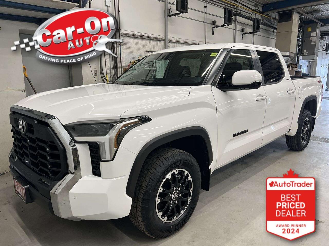 TRD OFF ROAD 4X4 CrewMax w/ Heated seats & steering, Android Auto/ Apple CarPlay, 18-inch alloys, adaptive cruise control, blind spot monitor, rear cross-traffic alert, pre-collision system, lane departure warning, backup camera, tow package w/ integrated trailer brake controller, 5-foot 6-inch box w/ bedliner, dual-zone climate control, keyless entry w/ push start, full power group incl. power driver & passenger seats, automatic headlights w/ auto highbeams, Bluetooth and Sirius XM!!*This car was used as a previous daily rental*