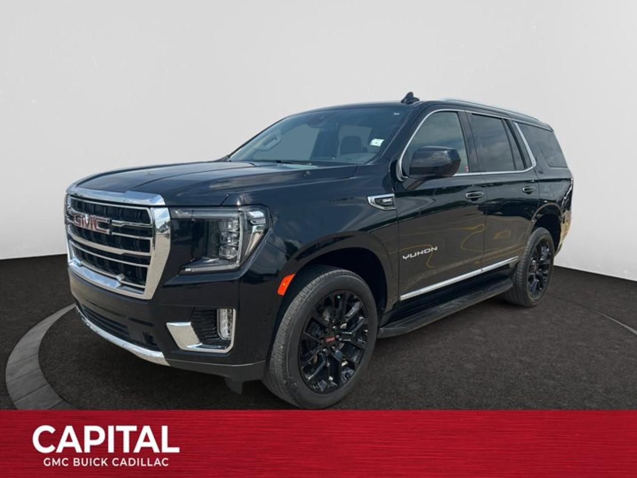 Enjoy premium comfort and confident capability with this *2023 GMC Yukon SLT 4x4*. Powered by a *5.3L V8 engine*, this full-size SUV delivers smooth performance, impressive versatility, and the confidence of four-wheel drive.The well-equipped SLT trim features *leather-appointed seating*, a *power sunroof*, a spacious interior, a large touchscreen with wireless Apple CarPlay® and Android Auto?, and a suite of advanced safety and driver-assistance features.Whether youre commuting, towing, or heading out on your next adventure, this *2023 GMC Yukon SLT 4x4* offers the perfect blend of luxury, capability, and everyday practicality.Check out this vehicles pictures, features, options and specs, and let us know if you have any questions. Helping find the perfect vehicle FOR YOU is our only priority.P.S...Sometimes texting is easier. Text (or call) 306-801-9090 for fast answers at your fingertips!Dealer License #914248Disclaimer: All prices are plus taxes & fees. See dealer for Details. Dealer Permit # 914248
