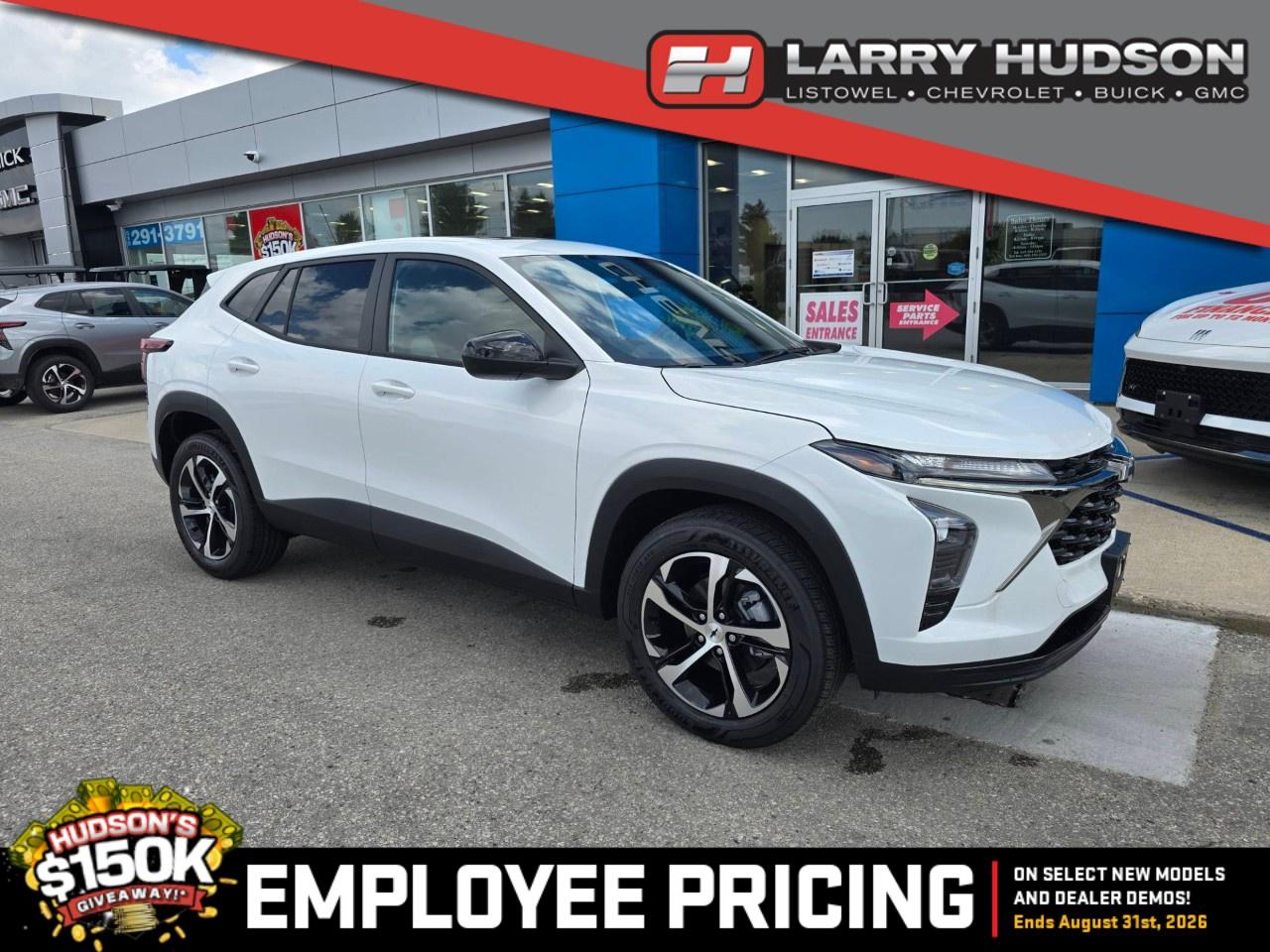 HUDSONS HAS IT! See it - Drive it - Own it - LOVE it. At Larry Hudson Chevrolet Buick GMC we make car buying a breeze! New car pricing with $0 down approvals are among your options (*on approved credit). There are a variety of finance and lease options available. Also expect top dollar for your trade-in! Selling price/payment shown includes cash incentive(s). Does not include HST & Licensing. Bi-Weekly payments reflect current Chevrolet Buick and GMC incentives. We have professional Product Specialist to guide you through your vehicle purchase. Contact us for more info! 1-800-350-3325