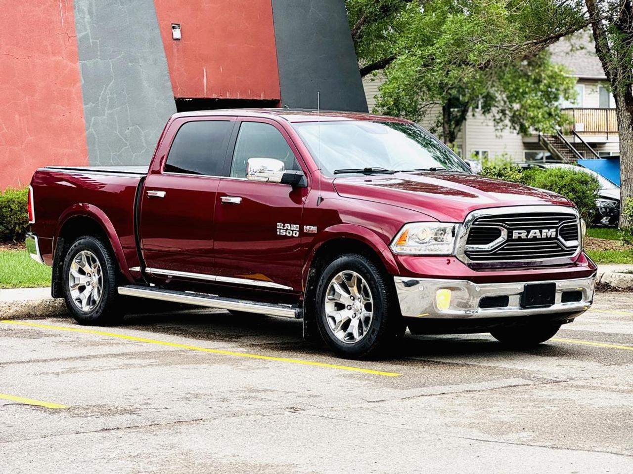 2018 RAM 1500 Laramie Limited 4x4 Crew Cab - Luxury HEMI Truck For Sale in Saskatoon, SK

VIN: 1C6RR7PT6JS246005
Mileage: 158,099 KM
Exterior Color: Red Pearl
Interior: Premium Black Leather
Configuration: Crew Cab | 57 Box | 4x4 | Laramie Limited
Condition: Fully Loaded | Premium Luxury Truck

2018 RAM 1500 Laramie Limited 4x4 Crew Cab for Sale in Saskatoon, Saskatchewan

Looking for a premium full-size truck that delivers luxury SUV comfort, legendary HEMI performance, and serious towing capability? This 2018 RAM 1500 Laramie Limited 4x4 Crew Cab is now available at Platinum Auto Sport in Saskatoon, Saskatchewan.

Finished in stunning Red Pearl with a luxurious Premium Black Leather interior, this RAM 1500 Laramie Limited combines rugged capability with upscale refinement. Powered by the legendary 5.7L HEMI V8, this truck offers exceptional towing power, smooth highway performance, and the unmistakable sound of true V8 muscle.

Whether you need a truck for work, towing, family travel, or Saskatchewan winters, this fully loaded RAM delivers premium capability without compromise.

Performance & Capability
5.7L HEMI® V8 Engine
8-Speed TorqueFlite Automatic Transmission
Electronic Shift-On-Demand 4x4
Heavy Duty Suspension
Tow/Haul Mode
Trailer Brake Controller
Class IV Hitch Receiver
Trailer Sway Control
Rear Locking Differential (if equipped)
Excellent Towing & Payload Capability
Laramie Limited Premium Features
Premium Black Leather Seating
Heated Front Seats
Ventilated Front Seats
Heated Rear Seats
Heated Steering Wheel
Power Driver Seat with Memory
Power Passenger Seat
Dual-Zone Automatic Climate Control
Power Adjustable Pedals
Remote Start
Keyless Enter-N-Go
Power Sliding Rear Window
Limited Luxury Package Features
Limited Exclusive Front Grille
Premium Interior Trim
Real Wood & Metal Interior Accents
Premium Leather Dashboard
Luxury Door Panel Finishes
Limited Badging
Premium Cabin Insulation
Technology & Infotainment
Uconnect® 8.4-Inch Touchscreen System
Built-In Navigation
Apple CarPlay® (if equipped)
Android Auto (if equipped)
Bluetooth® Hands-Free Calling & Audio Streaming
Alpine® / Harman Kardon Premium Audio (if equipped)
Rearview Backup Camera
Front & Rear Park Assist
USB Connectivity
Steering Wheel Audio Controls
Safety & Driver Assistance Features
Rear Backup Camera
Front & Rear Parking Sensors
Blind Spot Monitoring (if equipped)
Rear Cross Path Detection (if equipped)
Anti-Lock Braking System (ABS)
Electronic Stability Control
Traction Control
Tire Pressure Monitoring System
Advanced Airbag System
Exterior Features
Red Pearl Exterior Paint
Premium Chrome Grille
Chrome Bumpers
20-Inch Premium Wheels
Power Folding Heated Mirrors
LED Lighting
Running Boards
Spray-In Bedliner (if equipped)
Locking Tailgate
57 Cargo Box
Interior & Crew Cab Convenience
Spacious Crew Cab Cabin
Seating for Up to 5 Passengers
Fold-Up Rear Seats
Under Seat Storage
Large Interior Storage Compartments
Quiet Luxury Cabin
Premium Soft-Touch Materials
Why Buy This 2018 RAM 1500 Laramie Limited?
Legendary 5.7L HEMI V8
Premium Limited Luxury Trim
Crew Cab Practicality
Black Leather Interior
Heated & Ventilated Seats
Excellent Towing Capability
Luxury Meets Truck Capability
Perfect for Saskatchewan Winters
In-House Financing Available at Platinum Auto Sport

At Platinum Auto Sport in Saskatoon, we specialize in helping customers get approved regardless of credit history.

Financing options available for:

Good Credit
Bad Credit
No Credit
First-Time Buyers
New to Canada
Self-Employed Customers
Credit Rebuilding
Bankruptcy or Consumer Proposal

We proudly serve customers across Saskatchewan including Saskatoon, Regina, Moose Jaw, Prince Albert, Yorkton, North Battleford, Swift Current, and surrounding communities.

Book Your Test Drive Today

This 2018 RAM 1500 Laramie Limited 4x4 Crew Cab delivers premium luxury, legendary HEMI power, and proven truck capability in one exceptional package.

Visit Platinum Auto Sport in Saskatoon today or apply online for fast financing approval.

Platinum Auto Sport - Saskatchewans Trusted Truck Dealer & Home of Easy Credit Approvals.