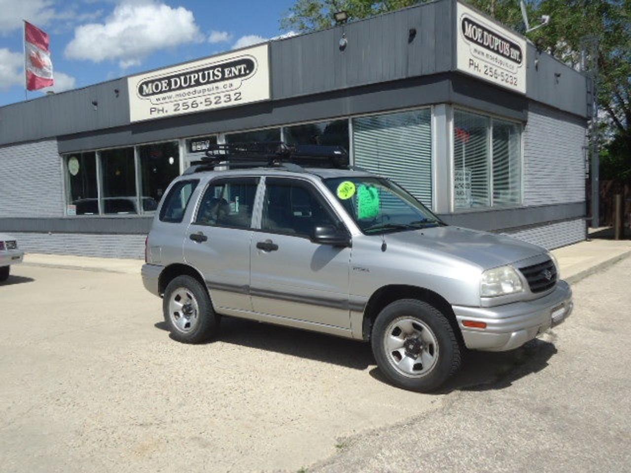 <p>RARE FIND SUPER CLEAN RUST FREE SUV!! VERY HARD TO FIND IN THIS CONDITION!! ECONOMICAL 4CYL AUTOMATIC! 4X4!! JUST SAFETIED AND SERVICED!! ON SALE NOW FOR $10986 PLUS PST AND GST! WARRANTY IS AVAILABLE! VIEW @ MOE DUPUIS ENTERPRISE INC. CONVENIENTLY LOCATED @ 1270 ARCHIBALD ST. ONE BLOCK NORTH OF FERMOR OR CALL BRYAN @ 204 256 5232 OR 204 941 9080 OR 24/7 @ WWW.MOEDUPUIS.CA DEA;LER #4194</p>