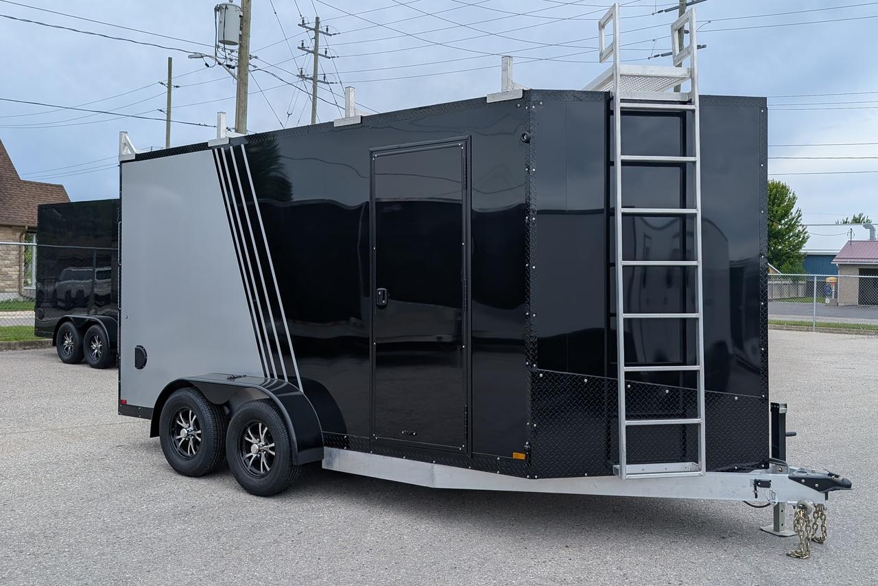 2026 Canadian Trailer Company 7x14 V Nose Cargo Trailer Aluminum Tandem Axle