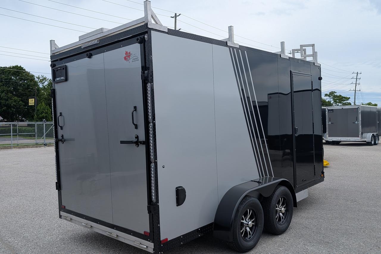 2026 Canadian Trailer Company 7x14 V Nose Cargo Trailer Aluminum Tandem Axle Photo8