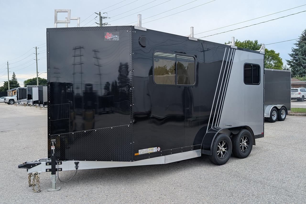 2026 Canadian Trailer Company 7x14 V Nose Cargo Trailer Aluminum Tandem Axle Photo11