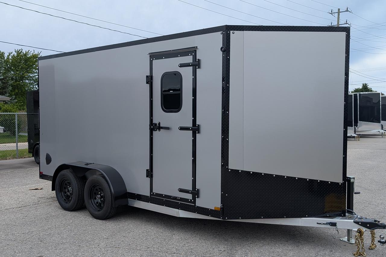 2026 Canadian Trailer Company 7x14 V Nose Cargo Trailer Aluminum Tandem Axle