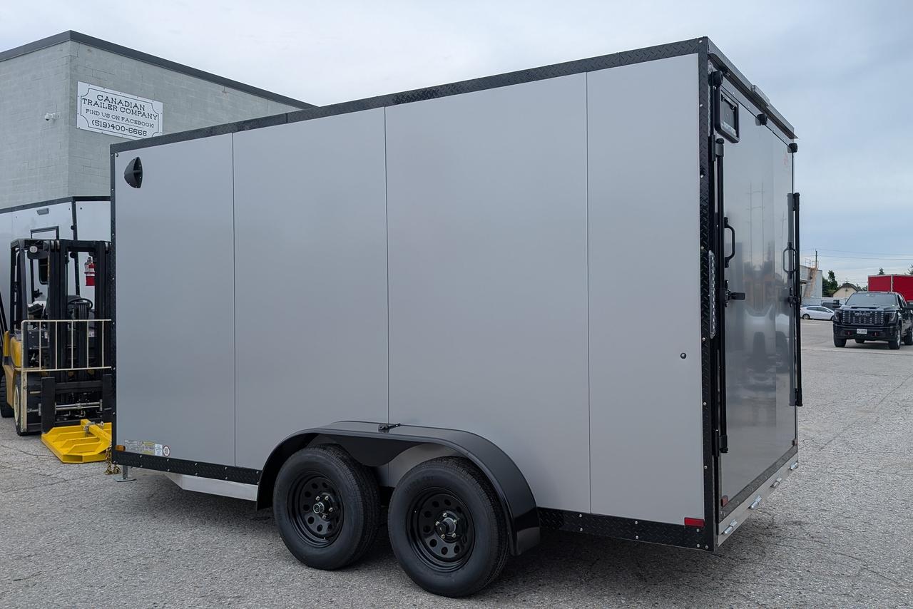 2026 Canadian Trailer Company 7x14 V Nose Cargo Trailer Aluminum Tandem Axle Photo10