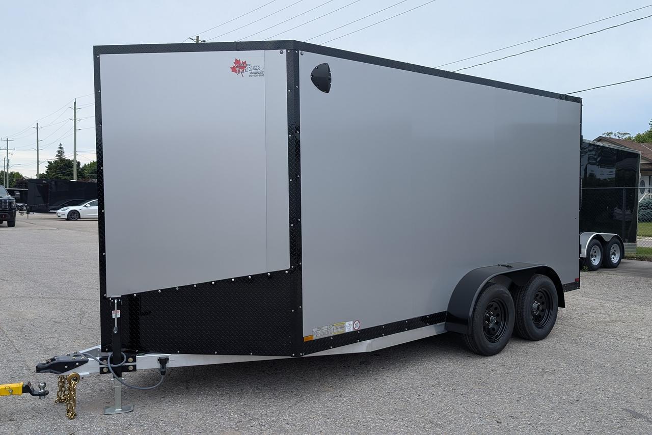 2026 Canadian Trailer Company 7x14 V Nose Cargo Trailer Aluminum Tandem Axle Photo5