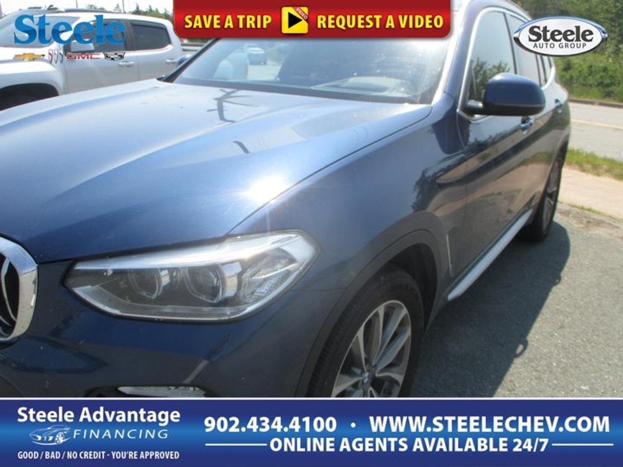 This used 2019 BMW X3 xDrive30i at Steele Chevrolet Buick GMC in Dartmouth brings together premium utility, confident all-wheel drive traction, and the everyday ease many drivers want in a compact luxury SUV. With 140,005 km, four doors, and an automatic transmission, this BMW X3 xDrive30i is well suited for commuting, family use, and highway travel.Powered by an intercooled turbocharged 2.0-litre premium unleaded four-cylinder gas engine, this 2019 BMW X3 xDrive30i delivers a refined mix of strong response and solid efficiency. Its balanced chassis, elevated seating position, and practical SUV shape make it a smart choice for drivers who want comfort, versatility, and the composed road manners BMW is known for.ADVANCED SAFETY FEATURESFour-wheel anti-lock braking system includedStability control for added confidenceTraction control helps manage gripAdvanced airbag system for occupantsPERFORMANCE AND EFFICIENCYTurbocharged 2.0-litre four-cylinder gas engineAutomatic transmission for smooth shiftingAll-wheel drive for year-round tractionBalanced power and everyday efficiencyCOMFORT AND CONVENIENCEFour-door layout for easy accessElevated ride height aids visibilitySpacious cabin for daily comfortPremium SUV design suits familiesTECHNOLOGY AND CONNECTIVITYDriver-focused controls for simple operationClear instrumentation supports easy monitoringModern cabin layout feels intuitiveSmart design supports daily usabilityCARGO SPACERear cargo area suits errandsFlexible SUV layout adds versatilityRoom for luggage and gearPractical storage for everyday drivingAWARDS & RECOGNITIONSTop Safety Pick, Insurance Institute for Highway Safety, 2019Best Buy Award, The Car Guide, 2019WHAT OTHER OWNERS LIKEConfident all-wheel drive in winterStrong turbo power for passingComfortable ride for daily drivingUseful cargo room and versatilityThis 2019 BMW X3 xDrive30i stands out for its well-rounded character. The turbocharged engine gives it lively acceleration for merging and passing, while the automatic transmission helps keep the drive smooth in city traffic and on the open road. The all-wheel drive system adds extra confidence when road conditions change, which is a real benefit for Canadian drivers through rain, slush, and snow.Inside, the cabin design is practical and driver focused. The four-door body style makes entry and exit easy for passengers, and the SUV shape gives you the flexibility needed for shopping trips, sports equipment, travel bags, or day-to-day family use. The raised driving position also helps give a clearer view of the road ahead, adding to the sense of control behind the wheel.This used 2019 BMW X3 xDrive30i also benefits from the strong reputation of the X3 lineup. Many owners appreciate its blend of athletic handling and real-world usefulness. It feels composed on longer drives, easy to manage in town, and versatile enough to adapt to changing needs. For drivers shopping for a premium compact SUV with proven appeal, this BMW deserves close attention.If you want a luxury SUV that offers turbocharged performance, automatic convenience, all-wheel drive traction, and practical cargo flexibility, this used 2019 BMW X3 xDrive30i is a compelling option at Steele Chevrolet Buick GMC in Dartmouth.This 2019 BMW X3 Xdrive30is VIN is: 5UXTR9C57KLR08489 .