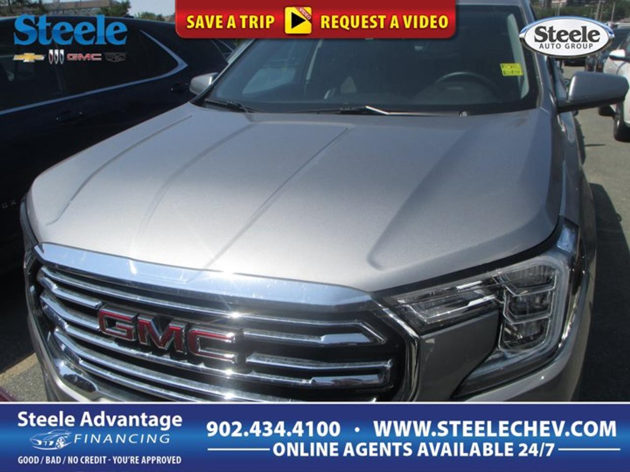 Discover a refined compact SUV that fits Atlantic Canadian driving with confidence. This used 2024 GMC Terrain SLT at Steele Chevrolet Buick GMC in Dartmouth blends smart size, all-wheel-drive traction, and turbocharged power for daily commuting, family errands, and weekend travel. With 47,429 km, four doors, and an automatic transmission, this Terrain SLT offers a practical balance of comfort, efficiency, and road-ready capability.The 2024 GMC Terrain SLT stands out with clean styling, a quiet ride, and the confidence of all-wheel drive for changing road conditions. Its 1.5-litre turbocharged DOHC gas engine delivers responsive performance for city streets and highway merging alike. For drivers who want a modern SUV that is easy to live with, this GMC Terrain SLT is a strong choice.FEATURES OF THE Terrain SLTAll-wheel drive for added road confidenceTurbocharged 1.5-litre DOHC gas engineAutomatic transmission for smooth daily drivingFour-door SUV practicality for easy accessADVANCED SAFETY FEATURESTraction control supports stable road handlingFour-door design improves passenger entry easeAll-wheel drive boosts poor-weather confidenceResponsive braking supports everyday driving controlPERFORMANCE AND EFFICIENCYTurbocharged engine delivers flexible passing powerAutomatic transmission shifts smoothly in traffic1.5-litre engine balances power and fuel useAll-wheel drive adds year-round capabilityCOMFORT AND CONVENIENCEFour doors simplify family loading tasksCompact SUV size suits urban parkingComfortable cabin layout supports daily commutingEasy step-in height aids accessibilityTECHNOLOGY AND CONNECTIVITYClear driver information supports easy monitoringModern controls are simple to reachAutomatic transmission enhances effortless operationEfficient engine design supports everyday usabilityCARGO SPACERear cargo area suits groceries wellSUV shape supports versatile hauling needsCabin layout helps organize daily essentialsPractical storage suits travel and errandsWHAT OTHER OWNERS LIKEComfortable ride for daily driving dutiesUseful cargo room for active lifestylesConfident all-wheel drive in winterTurbo engine feels responsive in trafficFor many drivers, the appeal of the 2024 GMC Terrain SLT comes from how well it handles real life. It is easy to park, simple to enter, and well suited to changing weather in Nova Scotia. The all-wheel-drive system adds confidence when roads are wet or slippery, while the turbocharged engine helps this SUV feel capable without being excessive.This used 2024 GMC Terrain SLT also benefits from its smart packaging. The four-door layout makes it easy for passengers to get in and out, and the rear cargo area is useful for shopping bags, sports gear, and luggage. Its compact footprint helps in tighter parking spaces, yet it still delivers the versatility buyers expect from an SUV.Under the hood, the 1.5-litre turbocharged DOHC gas engine is built for everyday flexibility. It offers solid low-end response for stop-and-go traffic and smooth highway acceleration when needed. Paired with an automatic transmission, the driving experience is relaxed and composed, making this Terrain SLT a dependable companion for commuting, school runs, and road trips.If you are shopping for a used SUV in Dartmouth, this 2024 GMC Terrain SLT deserves a close look. It brings together useful size, confident traction, and efficient turbo performance in a polished GMC package. At Steele Chevrolet Buick GMC, this Terrain SLT is ready to deliver the versatility and comfort that so many drivers want in a compact sport utility vehicle.This 2024 GMC Terrain SLTs VIN is: 3GKALVEG4RL254359 .
