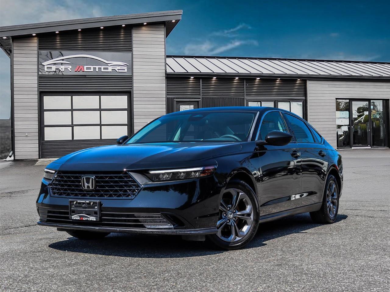 <p><strong>2024 Honda Accord EX — Efficient, Feature-Packed Mid-Size Sedan for Sale in Ottawa, ON</strong></p><p>Available now at Orr Motors - The Trusted Used Car Dealer in Ottawa Since 1962.</p><p>This pre-owned 2024 Honda Accord EX brings together Honda's legendary reliability, a fuel-sipping turbocharged engine, and a full suite of Honda Sensing safety technology in a sleek black mid-size sedan. Ideal for Ottawa commuters and small families alike, it pairs everyday comfort with the kind of efficiency that makes every drive from Kanata to downtown easier on the wallet.</p><p>Powered by a 1.5L turbocharged 4-cylinder engine producing 192 horsepower and 192 lb-ft of torque, paired with a smooth continuously variable transmission (CVT) and front-wheel drive, the Accord EX delivers responsive, refined performance with impressive fuel economy. Enjoy efficiency, tech, and everyday comfort. Contact Orr Motors today to schedule your test drive.</p><p><strong>Key Features:</strong> - 1.5L Turbocharged 4-Cylinder Engine (192 hp / 192 lb-ft) - Continuously Variable Transmission (CVT) - Front-Wheel Drive (FWD) - Power Moonroof - Heated Front Seats - Smart Key with Keyless Entry & Push-Button Start - Remote Engine Start - Apple CarPlay & Android Auto - Bluetooth Connectivity - Wi-Fi Hotspot Capability - Blind Spot Information System - Adaptive Cruise Control - Forward Collision Warning with Autonomous Emergency Braking - Lane Departure Warning with Lane Keeping Assist - Back-Up Camera - Power Windows & Power Door Locks</p><p><strong>Fuel Economy (NRCan — 1.5L Turbo/CVT):</strong> City 8.1 · Highway 6.4 · Combined 7.3 L/100km</p><p><strong>Additional Highlights:</strong> Fully Certified & Safety Inspected Financing Available for All Credit Types Extended Warranty Options Available</p><p><strong>Why Buy from Orr Motors Ottawa:</strong> Family-Owned & Operated Dealership Since 1962 Certified & Safety-Inspected Vehicles Competitive Financing Options for All Credit Types Extended Warranty Coverage Available Serving Ottawa, Kanata, Stittsville & Nepean</p><p>Visit us at Orr Motors — 6230 Hazeldean Rd, Ottawa</p><p>Call: 613-836-3333 | orrmotors.com</p> <br /> <br /> <br /> **Advertised price is for finance purchase. <br /> *Every reasonable effort is made to ensure the accuracy of the information listed above. Vehicle pricing, incentives, options (including standard equipment), and technical specifications listed is for the Year, Make and Model of the vehicle, and may not match the exact vehicle displayed. Please confirm with a sales representative the accuracy of this information.