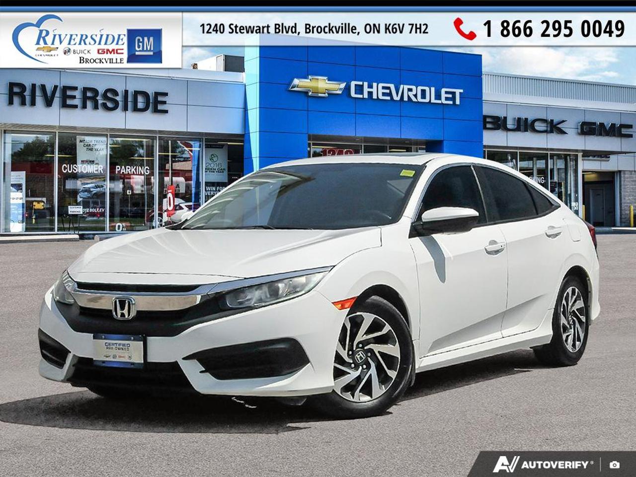 Used 2016 Honda Civic EX for sale in Brockville, ON
