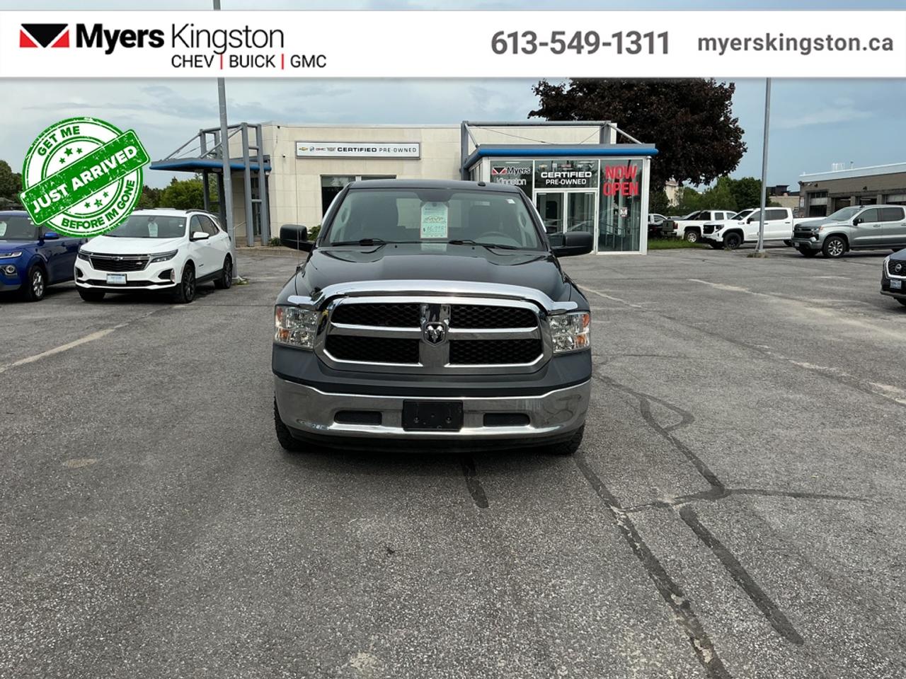 <b>Air Conditioning,  Power Windows,  Power Doors,  Cruise Control!</b><br> <br> Few vehicles have such broad appeal as a full-size pickup and the Ram 1500 is no exception. -Car and Driver This 2016 Ram 1500 is fresh on our lot in Kingston.<br> <br>The reasons why this Ram 1500 stands above the well-respected competition are evident: uncompromising capability, proven commitment to safety and security, and state-of-the-art technology. From the muscular exterior to the well-trimmed interior, this truck is more than just a workhorse. Get the job done in comfort and style with this Ram 1500.<br> <br>This Crew Cab 4X4 pickup has 171,066 km. Its nice in colour. It has an Automatic transmission and is powered by a 395HP 5.7L 8 Cylinder Engine. <br> <br> Our 1500s trim level is ST. This Ram ST is a serious work truck and an excellent value. It comes with a media hub with a USB port and an aux jack, air conditioning, cruise control, a front seat center armrest with three cupholders, power windows, power doors, six airbags, automatic headlights, electronic stability control, trailer sway control, heavy duty shocks, and more. This vehicle has been upgraded with the following features: Air Conditioning, Power Windows, Power Doors, Cruise Control.<br> To view the original window sticker for this vehicle view this <a href=http://www.chrysler.com/hostd/windowsticker/getWindowStickerPdf.do?vin=3C6RR7KT8GG174473 target=_blank>http://www.chrysler.com/hostd/windowsticker/getWindowStickerPdf.do?vin=3C6RR7KT8GG174473</a>. <br/><br> <br>To apply right now for financing use this link: <a href=https://www.taylorautomall.com/finance/apply-for-financing/ target=_blank>https://www.taylorautomall.com/finance/apply-for-financing/</a><br> <br/><br>For more information, please call any of our knowledgeable used vehicle staff at (613) 549-1311!<br><br> Come by and check out our fleet of 60+ used cars and trucks and 180+ new cars and trucks for sale in Kingston.  o~o
