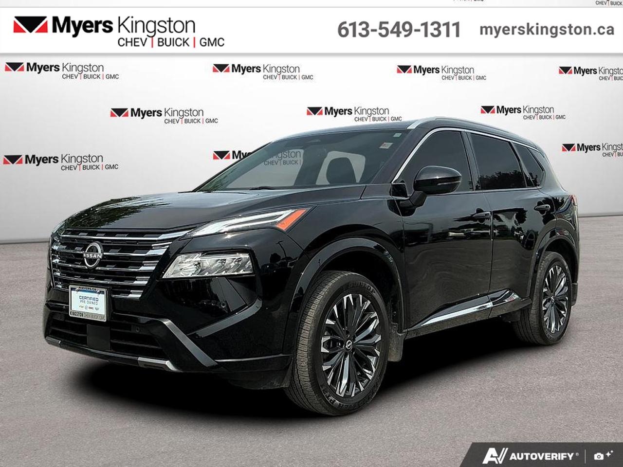 <b>Low Mileage, HUD,  Bose Premium Audio,  Leather Seats,  Navigation,  360 Camera!</b><br> <br> The Rogue is built to serve as a well-rounded crossover, with rugged design, a comfortable ride and modern interior tech. This 2024 Nissan Rogue is fresh on our lot in Kingston.<br> <br>Nissan was out for more than designing a good crossover in this 2024 Rogue. They were designing an experience. Whether your adventure takes you on a winding mountain path or finding the secrets within the city limits, this Rogue is up for it all. Spirited and refined with space for all your cargo and the biggest personalities, this Rogue is an easy choice for your next family vehicle.<br> <br>This low mileage SUV has just 28,322 km. Its Super Black in colour. It has an Automatic transmission and is powered by a 201HP 1.5L 3 Cylinder Engine. <br> <br> Our Rogues trim level is Platinum. This range-topping Rogue Platinum features a drivers head up display and Bose premium audio, and rewards you with 19-inch alloy wheels, quilted anmd perforated semi-aniline leather upholstery, heated rear seats, a power moonroof, a power liftgate for rear cargo access, adaptive cruise control and ProPilot Assist. Also standard include heated front heats, a heated leather steering wheel, mobile hotspot internet access, proximity key with remote engine start, dual-zone climate control, and a 12.3-inch infotainment screen with NissanConnect, Apple CarPlay, and Android Auto. Safety features also include HD Enhanced Intelligent Around View Monitoring, lane departure warning, blind spot detection, front and rear collision mitigation, and rear parking sensors. This vehicle has been upgraded with the following features: HUD, Bose Premium Audio, Leather Seats, Navigation, 360 Camera, Moonroof, Power Liftgate.<br> <br>To apply right now for financing use this link: <a href=https://www.taylorautomall.com/finance/apply-for-financing/ target=_blank>https://www.taylorautomall.com/finance/apply-for-financing/</a><br> <br/>Buy this vehicle now for the lowest bi-weekly payment of <b>$229.49</b> with $0 down for 96 months @ 8.99% APR O.A.C. ( Plus applicable taxes - Plus applicable fees ). See dealer for details. <br><br>For more information, please call any of our knowledgeable used vehicle staff at (613) 549-1311!<br><br> Come by and check out our fleet of 50+ used cars and trucks and 180+ new cars and trucks for sale in Kingston.  o~o