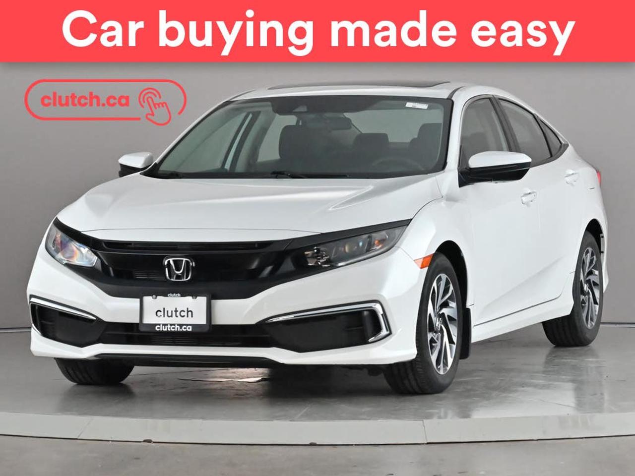 Brake Assist, Front Heated Seats, Folding Rear Seats and more!<br> <br>Clutch is the largest online used car retailer in Canada, delivering a seamless, hassle-free car-buying experience to drivers everywhere. Shop thousands of used cars online, get the right one delivered to your door, and enjoy peace of mind with our 10-Day Money-Back Guarantee. How sweet is that? To learn more, visit clutch.ca.<br> <br>The top features for this car include:<br> <br>Electric Parking Brake<br>Brake Assist<br>Front Heated Seats<br>Folding Rear Seats<br>Climate Control<br>Dual Zone Front Climate Control<br>Speed-Sensitive Volume<br>Bluetooth Music<br>Touchscreen Display<br>Cruise Control<br>Adaptive Cruise Control<br>12V Outlet<br>Hands Free Device Connectivity<br>Apple CarPlay<br>Android Auto<br>USB Input<br>Keyless Entry<br>Push Button Start<br>Passive Keyless Entry<br>Keyfob Remote Start<br>Lane Departure Warning<br>Active Lane Keep Assistance<br>Forward Collision Mitigation<br>Pedestrian Detection<br>One-Touch Windows<br>Rear Window Defroster<br>Sunroof<br>Hill Assistance<br>Automatic High Beams<br>Rear View Camera<br>Power Driver Seat<br>AM/FM Stereo<br> <br>Seamless home delivery - Delivery to your door in a matter of days. Available on select packages.<br> <br>Try it out for 10 days - If you do not like it, we will take it back. <br> <br>Quality assured - All cars go through our rigorous 210-point inspection and reconditioning process.<br> <br>Peace of mind - Warranty and protection plans available.<br> <br>Haggle-free - No haggling or hard sells.<br> <br>100% Transparency - Full inspection reports on every car, including high-res photography and a free Carfax report.<br> <br>Listed price is for cash purchase only and does not include taxes, Shipping Fees (if applicable), Delivery Fees (if applicable), government licensing fees.<br> <br>Previous Provincial Registrations:<br>Ontario<br> <br>Stock # 114942