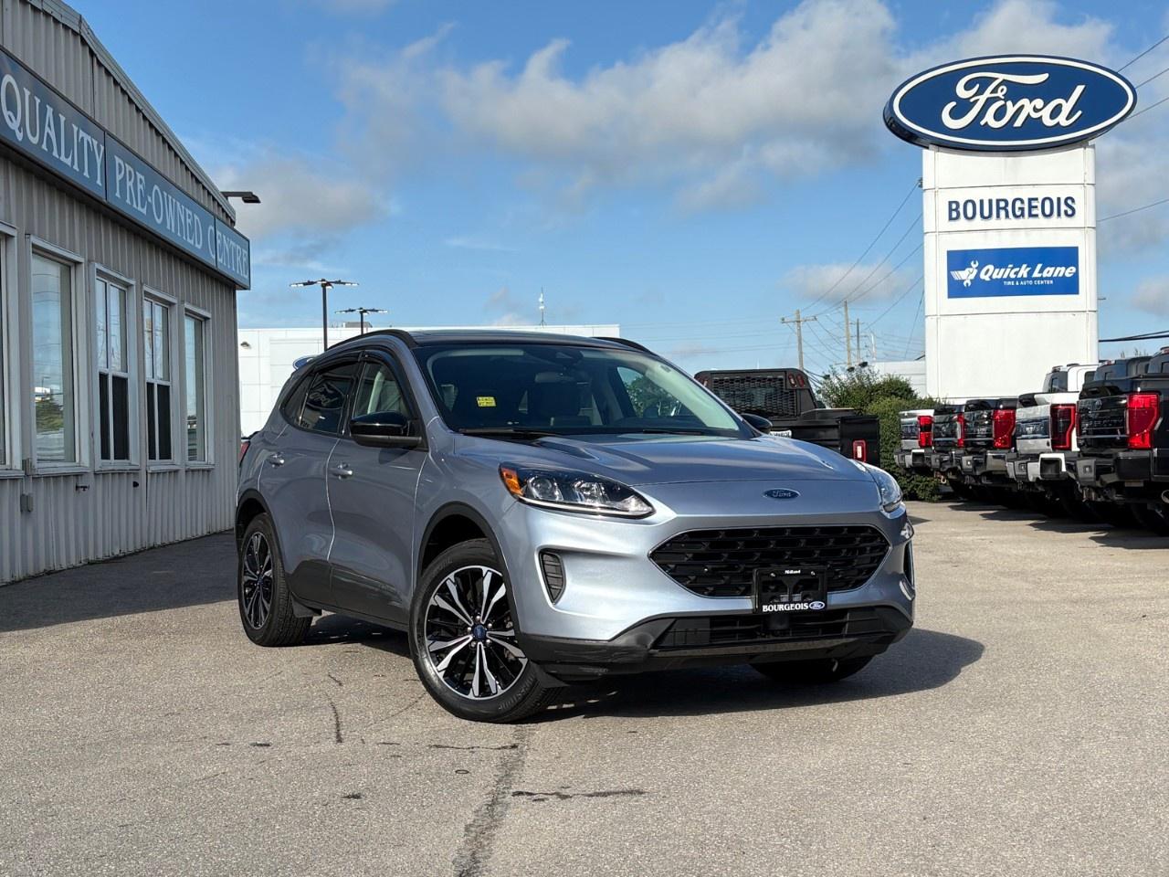 <p>The 2022 Ford Escape SE AWD in a contemporary silver finish is engineered for versatility and ready to tackle a range of terrains with its all-wheel-drive system and nimble handling.</p> <p>The exterior boasts a smart look with alloy wheels complementing its stylish design. Step inside to find a spacious interior bathed in a refined gray tone, offering both comfort and convenience. The heated seats add a touch of luxury, ensuring a pleasant journey regardless of the weather.</p> <p>Technology is at the forefront with features like a backup camera and Bluetooth connection, ensuring connectivity and ease. Safety is paramount with lane assist and brake assist to keep you secure on the road. The inclusion of a Wi-Fi hotspot and smart device integration guarantees you stay connected even on the go.</p> <p>Perfect for families and adventurers alike, this SUV provides reliability and modern functionality. Contact Bourgeois Motors Ltd. to learn more about this outstanding vehicle and to schedule your test drive today!</p> <p><strong>Why Choose the Bourgeois Auto Group?</strong></p><p>For 80 years, Bourgeois Auto Group has been delivering exceptional automotive experiences. Our factor trained teams work to ensure you receive the shopping experience you deserve; whether you're looking for a new or new-to-you vehicle.</p><p>Shop 24/7 with our online showroom and chat service, ensuring convenience every step of the way. No hidden fees, full disclosure, and every pre-owned vehicle comes with a Carfax® report for peace of mind.</p><p>We offer a wide selection of pre-owned vehicles, all competitively priced using real-time market data. Get the best deal on your purchase and trade-in with our free Live Market Analysis report.</p><p>Looking to sell your car? We buy any make or modelno purchase required. Our simple to use online trade valuation tool will provide you with a clear, transparent selling experience whether you buy our car or not.</p><p>Backed by hundreds dedicated employees across 4 convenient locations, were here to meet all your automotive needs. Visit us in Midland or Parry Sound and explore our inventory or schedule your next service today.</p> <p><strong>Financing Your Next Vehicle with Bourgeois Motors Ford in Midland:</strong></p><p>At Bourgeois Motors Ford, we make financing your next vehicle simple and stress-free! Our team works with trusted lenders to find flexible options tailored to your budget. Drive away with confidenceapply today!</p><p>Take advantage of our online pre-qualification tool, backed by Equifax and TD Bank to find the payment that works for you. Simply <a href=https://www.bourgeoismotors.com/free-credit-check/ rel=nofollow><strong>CLICK HERE</strong></a><strong> </strong>to use our secure online credit tool with no impact to your credit.</p>