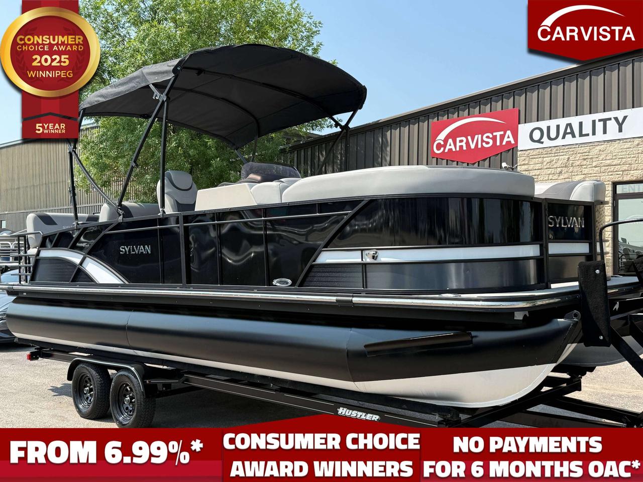 Used 2023 SYLVAN L5 RLZ TRITOON -250HP HONDA -52 HOURS for sale in Winnipeg, MB