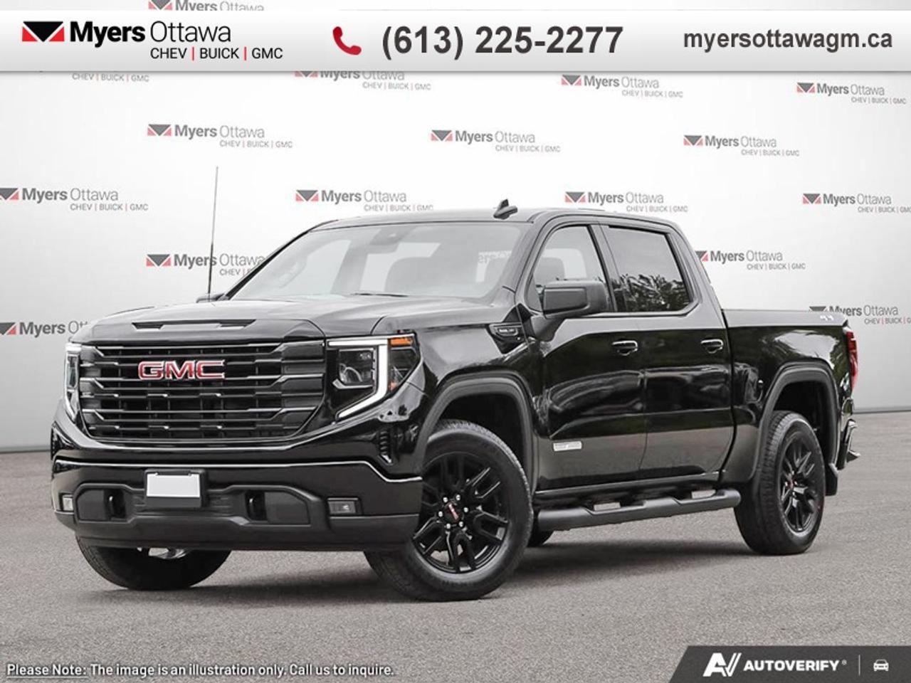 SPECIAL! EMPLOYEE PRICING ON NOW! Was $81345. Now $74563! $6782 discount until Aug 31!  <br> <br/>This 2026 Sierra 1500 is engineered for ultra-premium comfort, offering high-tech upgrades, beautiful styling, authentic materials and thoughtfully crafted details.<br> <br>This 2026 GMC Sierra 1500 stands out in the midsize pickup truck segment, with bold proportions that create a commanding stance on and off road. Next level comfort and technology is paired with its outstanding performance and capability. Inside, the Sierra 1500 supports you through rough terrain with expertly designed seats and robust suspension. This amazing 2026 Sierra 1500 is ready for whatever.<br> <br>This Onyx Black sought after diesel Crew Cab 4X4 pickup has an Automatic transmission and is powered by a 305HP 3.0L Straight 6 Cylinder Engine. <br> <br> Our Sierra 1500s trim level is Elevation. Delivering bold style and everyday versatility, this trim includes a gloss black mesh grille, 20-inch black aluminum wheels, and signature LED lighting with projector headlamps and fog lamps. Inside, comfort comes standard with dual-zone climate control, heated front seats, a heated steering wheel, and a 10-way power driver seat, while a 13.4-inch Premium GMC Infotainment System with Google built-in, wireless Apple CarPlay/Android Auto, and Wi-Fi hotspot capability keeps you seamlessly connected. Practical touches like remote start, power outlets in the cabin and bed, a 60/40 split-folding rear seat with hidden storage, and 12 fixed cargo tie-downs add everyday convenience. The Trailering Package with hitch guidance and integrated brake controller boosts towing confidence, while GMC Pro Safety enhances peace of mind with Forward Collision Alert, Lane Keep Assist, Automatic Emergency Braking and more, making the Sierra Elevation a strong balance of modern tech, rugged utility, and standout design. This vehicle has been upgraded with the following features: Duramax 3.0L Turbo Diesel Engine, Spray-On Bedliner.<br><br> <br>To apply right now for financing use this link: <a href=https://creditonline.dealertrack.ca/Web/Default.aspx?Token=b35bf617-8dfe-4a3a-b6ae-b4e858efb71d&Lang=en target=_blank>https://creditonline.dealertrack.ca/Web/Default.aspx?Token=b35bf617-8dfe-4a3a-b6ae-b4e858efb71d&Lang=en</a><br> <br/>Weve discounted this vehicle $6782. See dealer for details. <br><br><br> Come by and check out our fleet of 40+ used cars and trucks and 150+ new cars and trucks for sale in Ottawa.  o~o