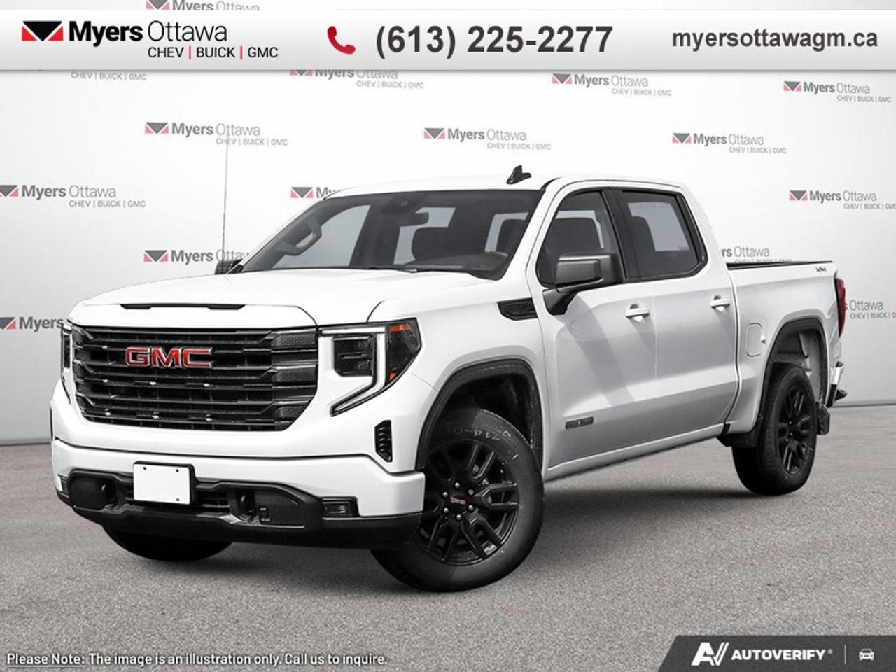 SPECIAL! EMPLOYEE PRICING ON NOW! Was $81645. Now $74836! $6809 discount until Aug 31!  <br> <br/>No matter where youre heading or what tasks need tackling, theres a premium and capable Sierra 1500 thats perfect for you.<br> <br>This 2026 GMC Sierra 1500 stands out in the midsize pickup truck segment, with bold proportions that create a commanding stance on and off road. Next level comfort and technology is paired with its outstanding performance and capability. Inside, the Sierra 1500 supports you through rough terrain with expertly designed seats and robust suspension. This amazing 2026 Sierra 1500 is ready for whatever.<br> <br>This Summit White sought after diesel Crew Cab 4X4 pickup has an Automatic transmission and is powered by a 305HP 3.0L Straight 6 Cylinder Engine. <br> <br> Our Sierra 1500s trim level is Elevation. Delivering bold style and everyday versatility, this trim includes a gloss black mesh grille, 20-inch black aluminum wheels, and signature LED lighting with projector headlamps and fog lamps. Inside, comfort comes standard with dual-zone climate control, heated front seats, a heated steering wheel, and a 10-way power driver seat, while a 13.4-inch Premium GMC Infotainment System with Google built-in, wireless Apple CarPlay/Android Auto, and Wi-Fi hotspot capability keeps you seamlessly connected. Practical touches like remote start, power outlets in the cabin and bed, a 60/40 split-folding rear seat with hidden storage, and 12 fixed cargo tie-downs add everyday convenience. The Trailering Package with hitch guidance and integrated brake controller boosts towing confidence, while GMC Pro Safety enhances peace of mind with Forward Collision Alert, Lane Keep Assist, Automatic Emergency Braking and more, making the Sierra Elevation a strong balance of modern tech, rugged utility, and standout design. This vehicle has been upgraded with the following features: Duramax 3.0L Turbo Diesel Engine, Spray-On Bedliner.<br><br> <br>To apply right now for financing use this link: <a href=https://creditonline.dealertrack.ca/Web/Default.aspx?Token=b35bf617-8dfe-4a3a-b6ae-b4e858efb71d&Lang=en target=_blank>https://creditonline.dealertrack.ca/Web/Default.aspx?Token=b35bf617-8dfe-4a3a-b6ae-b4e858efb71d&Lang=en</a><br> <br/>Weve discounted this vehicle $6809. See dealer for details. <br><br><br> Come by and check out our fleet of 40+ used cars and trucks and 150+ new cars and trucks for sale in Ottawa.  o~o