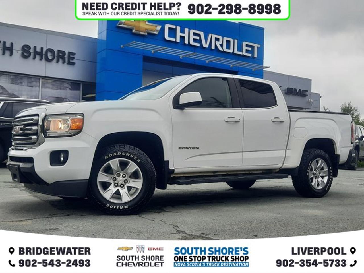 Awards: * JD Power Automotive Performance, Execution and Layout (APEAL) Study * 2015 KBB.com Best Resale Value Awards * 2015 KBB.com Brand Image Awards * 2015 KBB.com 10 Coolest New Cars Under $25,000 Recent Arrival! Blade Silver Metallic 2015 GMC Canyon SLE1 For Sale, Bridgewater RWD 6-Speed Automatic 2.5L I4 DI DOHC VVT Clean Car Fax, 6 Speakers, ABS brakes, Air Conditioning, Alloy wheels, Bumpers: body-colour, Compass, Delay-off headlights, Electronic Stability Control, Emergency communication system: OnStar Directions & Connections, Exterior Parking Camera Rear, Front anti-roll bar, Front wheel independent suspension, Fully automatic headlights, Illuminated entry, Outside temperature display, Passenger door bin, Passenger vanity mirror, Power door mirrors, Power steering, Power windows, Radio data system, Rear window defroster, Remote Vehicle Starter System, Security system, Single-Zone Auto Climate Control Air Conditioning, SLE Convenience Package, Speed control, Tachometer, Tilt steering wheel, Traction control, Trip computer, Variably intermittent wipers. Reviews: * Comfortable but confident ride quality; many available high-tech features; fuel-efficient engines; classy-looking interior; maneuverable size. Source: Edmunds * The 2015 GMC Canyon is small enough to fit in a garage and is easier to park and has better fuel economy than a full-size truck, yet can still tow a trailer or carry gear. But the Canyon is refined, with arguably the nicest interior in its segment. Source: KBB.com