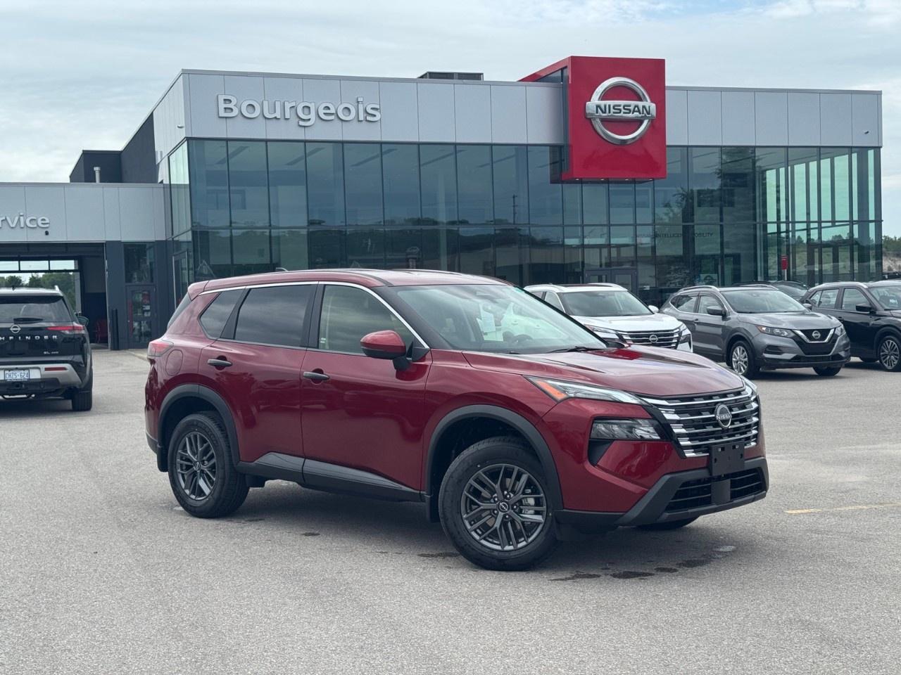 <p>The 2026 Nissan Rogue AWD S in radiant red is ready to redefine your driving experience with its exceptional all-wheel-drive performance. Perfect for Canadian roads, this SUV is designed to offer dynamic handling that adapts to various terrains with ease.</p><p>Step inside and you'll be greeted by a sophisticated black interior that strikes a balance of comfort and style. Equipped with alloy wheels, this vehicle doesn't just perform well; it makes a statement wherever it goes. Enjoy features like a backup camera, heated mirrors, and power windows, all of which enhance both safety and convenience on your travels.</p><p>Stay seamlessly connected with advanced technology including Bluetooth connection and satellite radio, while the smart device integration ensures your favorite apps are just a touch away. Never compromise on safety or peace of mind with the lane assist feature and brake assist system working tirelessly in your favor.</p><p>This vehicle is perfect for families seeking a reliable companion for their adventures or individuals who appreciate the blend of comfort and technology. To explore what the 2026 Nissan Rogue AWD S can offer you, contact Bourgeois Midland Nissan today!</p> <p>Were thrilled to share that <strong>Nissan has been named the #1 mass market brand in initial quality</strong> by the <strong>J.D. Power 2025 U.S. Initial Quality Study</strong>! This industry-leading recognition confirms what our customers already know  when you choose <strong>Nissan</strong>, youre choosing exceptional craftsmanship, innovative technology, and dependable performance from day one.</p><p>At <strong>Bourgeois Midland Nissan</strong>, were proud to offer a full lineup of award-winning models like the <a target=_blank rel=noopener noreferrer nofollow href=https://www.bourgeoisnissan.com/inventory/?keyword=Rogue><strong>Nissan Rogue</strong></a>, <a target=_blank rel=noopener noreferrer nofollow href=https://www.bourgeoisnissan.com/inventory/?keyword=Altima&sort[id]=relevance&sort[sortDirection]=DESCENDING><strong>Altima</strong></a>, <a target=_blank rel=noopener noreferrer nofollow href=https://www.bourgeoisnissan.com/inventory/?modelId[]=P8Iy5bd_S_u3nnuzDJOpLA&keyword=Kicks&sort[id]=relevance&sort[sortDirection]=DESCENDING><strong>Kicks</strong></a>, and <a target=_blank rel=noopener noreferrer nofollow href=https://www.bourgeoisnissan.com/inventory/?&keyword=Kicks%20Play&sort[id]=relevance&sort[sortDirection]=DESCENDING><strong>Kicks Play</strong></a>  vehicles that consistently deliver on quality, comfort, and reliability.</p><p>Ready to experience the Nissan difference? Visit our Midland dealership today and discover why more Canadians are driving home in a Nissan.</p> <p><strong>Why Choose the Bourgeois Auto Group?</strong></p><p>For 80 years, Bourgeois Auto Group has been delivering exceptional automotive experiences. Our factor trained teams work to ensure you receive the shopping experience you deserve; whether you're looking for a new or new-to-you vehicle.</p><p>Shop 24/7 with our online showroom and chat service, ensuring convenience every step of the way. No hidden fees, full disclosure, and every pre-owned vehicle comes with a Carfax® report for peace of mind.</p><p>We offer a wide selection of pre-owned vehicles, all competitively priced using real-time market data. Get the best deal on your purchase and trade-in with our free Live Market Analysis report.</p><p>Looking to sell your car? We buy any make or modelno purchase required. Our simple to use online trade valuation tool will provide you with a clear, transparent selling experience whether you buy our car or not.</p><p>Backed by hundreds dedicated employees across 4 convenient locations, were here to meet all your automotive needs. Visit us in Midland or Parry Sound and explore our inventory or schedule your next service today.</p> <p><strong>Financing Your Next Vehicle with Bourgeois Midland Nissan:</strong></p><p>At Bourgeois Midland Nissan, we make financing your next vehicle simple and stress-free! Our team works with trusted lenders to find flexible options tailored to your budget. Drive away with confidenceapply today!</p><p>Take advantage of our online pre-qualification tool, backed by Equifax and TD Bank to find the payment that works for you. Simply <a href=https://www.bourgeoisnissan.com/pre-qualify-for-financing/ rel=nofollow><strong>CLICK HERE</strong></a> to use our secure online credit tool with no impact to your credit.</p>