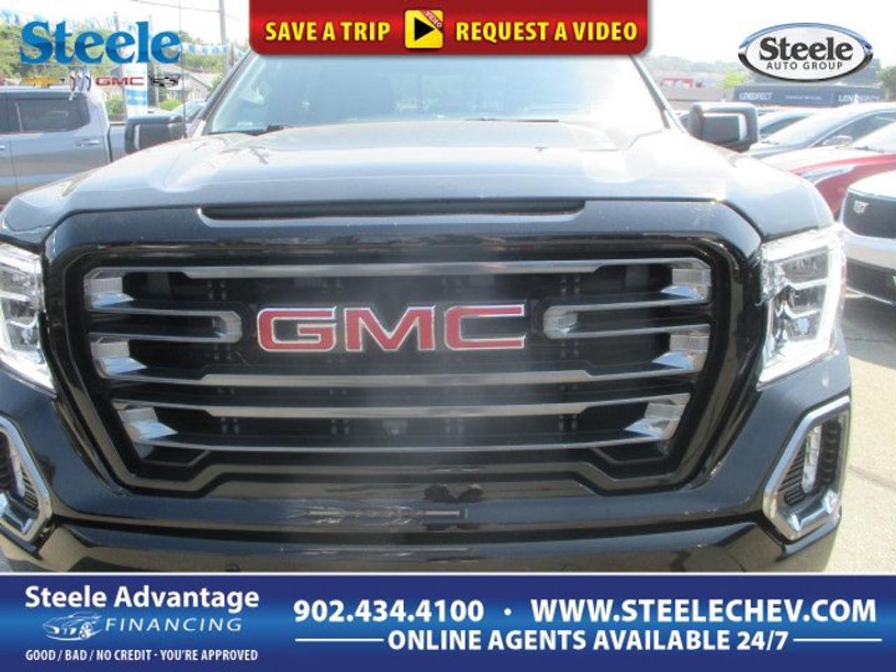 The 2021 GMC Sierra 1500 AT4 is a full-size truck built for drivers who want strong V8 power, real 4x4 ability, and upscale comfort in one confident package. Finished in Black and offered by Steele Chevrolet Buick GMC in Dartmouth, this used Sierra 1500 AT4 has 106,025 km and brings bold capability for work, travel, and everyday driving.With its 6.2-litre gas V8 and automatic transmission, the 2021 GMC Sierra 1500 AT4 delivers smooth power and strong response when you need it most. Its four-wheel-drive system adds extra confidence on rough roads, in poor weather, and on weekend adventures. Four full doors also make cabin access easy for passengers and gear alike.FEATURES OF THE Sierra 1500 AT4Standard 6.2-litre V8 engine powerFactory two-inch suspension lift includedFour-wheel drive for added tractionOff-road focused AT4 design detailsTRUCK FEATURESStrong towing ability for trailer workDurable truck bed for daily tasksFour-door cab adds passenger practicalityBuilt for work and weekend useADVANCED SAFETY FEATURESRear vision camera aids reversingFour-wheel drive boosts slippery-road controlLarge body structure adds confidenceTraction support for changing road conditionsPERFORMANCE AND EFFICIENCY6.2-litre gas V8 delivers strengthAutomatic transmission shifts smoothly and quicklyFour-wheel drive supports off-road tractionStrong capability for hauling and towingCOMFORT AND CONVENIENCEFour full doors ease cabin accessSpacious cabin suits daily travelElevated ride height improves visibilityPractical layout supports long drivesTECHNOLOGY AND CONNECTIVITYDriver-focused controls are easy to reachClear instrument display supports awarenessModern cabin design feels well organizedUseful interface keeps functions accessibleCARGO SPACEPickup bed handles bulky cargoFlexible hauling space for equipmentCabin storage helps organize essentialsRear area supports passenger belongingsAWARDS & RECOGNITIONSBest Buy Award, The Car Guide, 2021Best Full-Size Pickup, Auto123.com, 2021WHAT OTHER OWNERS LIKEStrong V8 power for passingComfortable ride for a large truckConfident four-wheel-drive road mannersUseful blend of work and comfortThis Sierra 1500 AT4 stands out with the kind of muscle many truck shoppers want. The 6.2-litre V8 is one of the biggest highlights of this model, giving it strong acceleration and the kind of effortless performance that feels right at home on the highway or when pulling extra weight. The automatic transmission helps deliver that power in a refined and easy manner.For drivers in Nova Scotia, four-wheel drive is a major advantage. Rain, snow, gravel, and cottage roads are easier to handle when a truck is equipped for changing conditions. The AT4 trim is also known for its off-road-minded setup, which adds to its appeal for buyers who want more than just pavement comfort.Inside, this 2021 GMC Sierra 1500 AT4 offers the kind of space and usability that make a full-size truck a smart family and work choice. The four-door layout gives rear passengers easier entry, while the cabin design supports long-distance comfort and everyday practicality. It is a truck that feels ready for commuting, road trips, and job site duty.The black exterior gives this Sierra 1500 AT4 a clean and commanding look that suits its rugged character. Whether you need a truck for towing, hauling, or simply enjoying the sound and strength of a 6.2-litre V8, this GMC offers a balanced mix of toughness, comfort, and proven capability.This 2021 GMC Sierra 1500 AT4s VIN is: 1GTP9EEL9MZ265201.