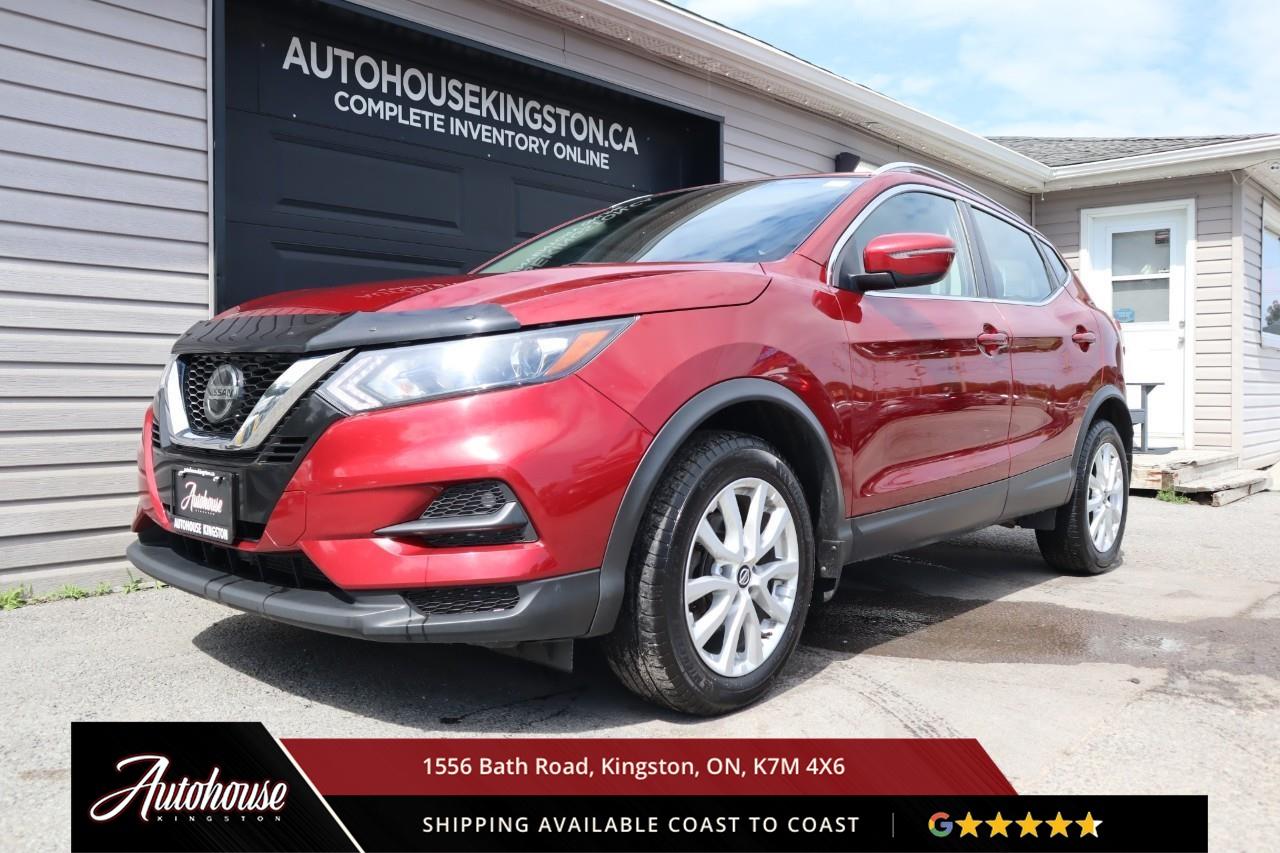 <p><strong>The 2022 Nissan Qashqai SV</strong><span style=color:rgba( 0 , 0 , 0 , 0.9 )>  featuring a 2.0-liter inline-4 achieving an e<strong>stimated 8.6 L/100km city and 7.3 L/100km highway fuel efficiency with available Intelligent All-Wheel Drive. </strong>The SV trim elevates its dynamic presence with 17-inch aluminum alloy wheels, LED signature daytime running lights, heated side mirrors with integrated turn signals, and chrome door handles. Inside the refined cabin, heated front seats with 6-way power driver adjustment, heated leather-wrapped steering wheel, dual-zone automatic temperature control, and NissanConnect 8-inch touchscreen infotainment with Apple CarPlay, Android Auto, and SiriusXM satellite radio create a connected driving environment. Nissan Safety Shield 360 includes Automatic Emergency Braking with Pedestrian Detection, Blind Spot Warning, Rear Cross Traffic Alert, Lane Departure Warning, High Beam Assist, and Rear Automatic Braking. Additional convenience features include Intelligent Key with push-button start, Remote Engine Start, RearView Monitor, and a clean CARFAX.</span></p>
