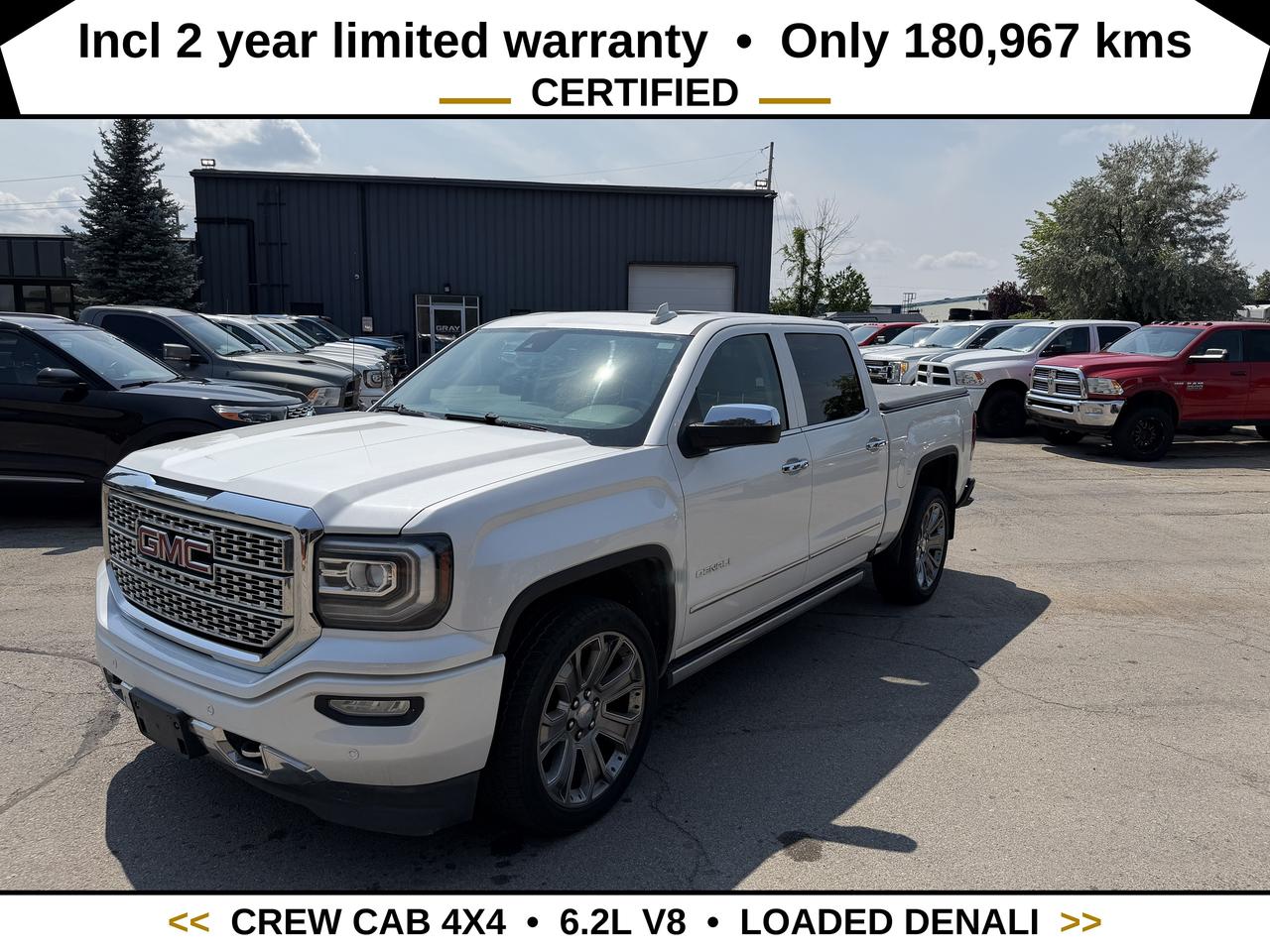 White 2017 GMC Sierra 1500 Pickup Truck Four-Wheel Drive Automatic