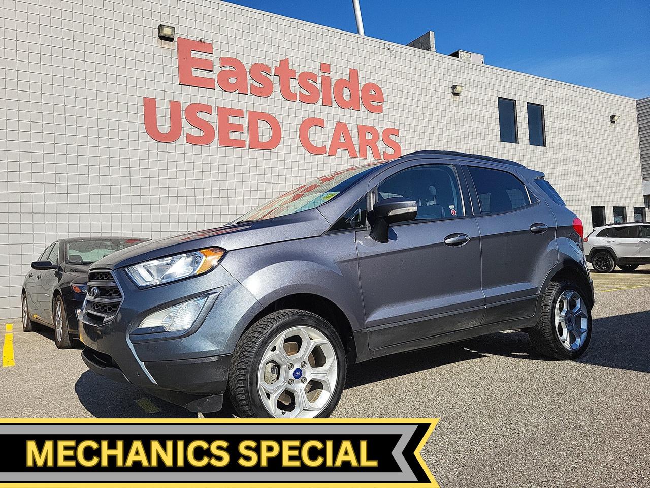 This previously enjoyed 2021 Ford EcoSport is part of Fords 4WD Sport Utility Vehicles segment and a very nice ride! It has a 4 cylinder engine and&nbspAutomatic transmission. This&nbspEcoSport came into our Pre-Owned inventory with  182302 kilometers and in good condition. The color is a nice  and aside from the wear and tear of a previously enjoyed vehicle, it is a very nice EcoSport!!

 Dont forget to explore the options tab for more details. If youre satisfied with what youve learned thus far, kindly fill out one of the forms on this page. One of our proficient and extensively trained sales representatives will provide you with a product demonstration, a personalized video walk-through, and of course, details on pricing and financing options.  

  We know we are not the only Pre-Owned dealer in Calgary, but we pride ourselves on being one of the busiest in town. With over 150 units in our Pre-Owned inventory and being one of Canadas TOP 5 Dodge Chrysler Jeep Ram dealers, we are confident that we have exactly what you are looking for! 

   Thank you for considering purchasing this  2021 Ford EcoSportAt Eastside Dodge, we are thrilled to offer you an exceptional experience. We pledge to ensure that it surpasses all your expectations and becomes one of your finest experiences.