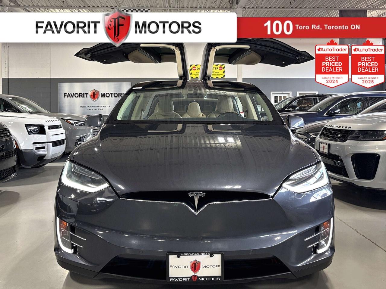 2016 Tesla Model X P90D|AWD|AUTOSTEER|INSANE+|7PASS|CREAMSEATS|WOOD|+ Photo0