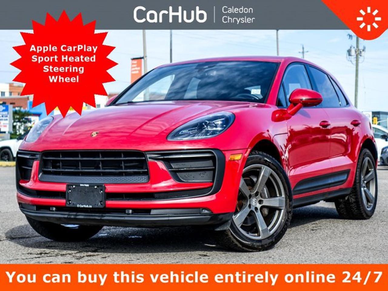Great Price,Certified Pre-Owned,<p>This Porsche Macan AWD has a strong Intercooled Turbo Premium Unleaded I-4 2.0 L/121 engine powering this Automatic transmission. Wireless Phone Connectivity, Window Grid Diversity Antenna, 20 Wheels w/Silver Accents w/Locks.Our advertised prices are for consumers (i.e. end users) only.</p><p> </p><p>This vehicle is in excellent condition and has passed a multi point inspection. Vehicle detailed.</p><p> </p><p>Packages That Make Driving the Porsche Macan AWD An Experience<br />10.9Display</p><p>Apple Carplay</p><p>Backup Camera</p><p>Lane Departure Warning</p><p>Wireless Phone Connectivity</p><p>Mobile Hotspot Internet Access</p><p>Power Liftgate Rear Cargo Access</p><p>Sport Heated Leather Steering Wheel</p><p>Driver And Passenger Heated Front Seat</p><p>Park Assist Front And Rear Parking Sensors</p><p>Integrated Navigation System w/Voice Activation</p><p>Auto On/Off Projector Beam Led Low/High Beam Daytime Running Auto-Leveling Directionally Adaptive Headlamps w/Delay-Off, Radio: Porsche Communication Management (PCM) -inc: sound package plus w/10 speakers and 150 watts, 10.9-inch TFT display, AM/FM double tuner radio, MP3 compatibility, Porsche Communication Management (PCM) including navigation module, mobile phone preparation, audio interfaces and voice control system, Connect Plus including online navigation module, LTE communications module, wireless internet access and Porsche Car Connect including comprehensive Porsche Connect services and wireless Apple CarPlay including Siri, HomeLink Garage Door Transmitter, Dual Zone Front Automatic Air Conditioning, 10 Speakers, Trunk/Hatch Auto-Latch, Trip Computer, Transmission: 7-Speed Porsche Doppelkupplung (PDK), Transmission w/Driver Selectable Mode, Sequential Shift Control w/Steering Wheel Controls and Oil Cooler, Towing Equipment -inc: Trailer Sway Control, Tire Specific Low Tire Pressure Warning, Tire Mobility Kit, Tailgate/Rear Door Lock Included w/Power Door Locks, Sport Heated Leather Steering Wheel, Smart Device Integration, Side Impact Beams, Rigid Cargo Cover, Restricted Driving Mode/Alerts, Remote Releases -Inc: Power Cargo Access and Power Fuel, Remote Keyless Entry w/Integrated Key Transmitter, Illuminated Entry, Illuminated Ignition Switch and Panic Button.</p><p> </p><p>Drive Happy with CarHub<br />*** All-inclusive, upfront prices -- no haggling, negotiations, pressure, or games</p><p>*** Purchase or lease a vehicle and receive a $1000 CarHub Rewards card for service</p><p>*** Purchase this vehicle fully online on CarHub websites</p><p> </p><p>Transparency Statement<br />USED VEHICLES: Online prices and payments are for finance purchases -- please note there is a $850 safety certification fee. if not Certified, then as per OMVIC Regulations the vehicle is deemed to be not drivable and Not Certified. Cash purchases for used vehicles have a $2,350 surcharge which includes the safety certification (the finance price + $2,350). NEW VEHICLES: New financed vehicles are subject to an $ 850 Processing Fee. New cars priced at over $100,000 including add-ons or accessories are subject to the additional federal luxury tax. While every effort is taken to avoid errors, technical or human error can occur, so please confirm vehicle features, options, materials, and other specs with your CarHub representative. This can easily be done by calling us or by visiting us at the dealership. CarHub used vehicles come standard with 1 key. If we receive more than one key from the previous owner, we include them with the vehicle. Additional keys may be purchased at the time of sale. Ask your Product Advisor for more details. Payments are only estimates derived from a standard term/rate on approved credit. Terms, rates and payments may vary. Prices, rates and payments are subject to change without notice. Please see our website for more details.</p>