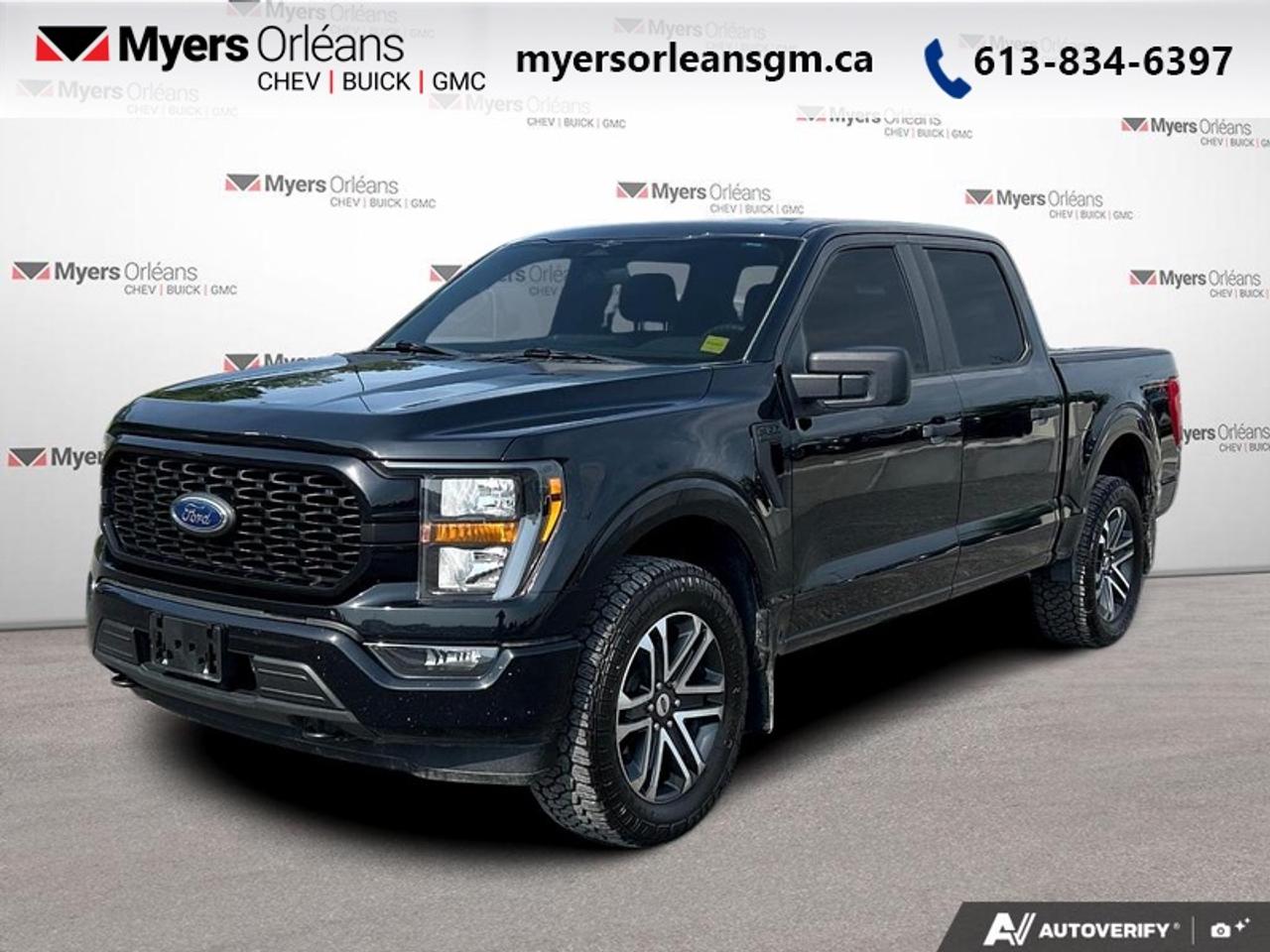 <b>Apple CarPlay,  Android Auto,  Remote Start,  Heavy Duty Suspension,  Lane Keep Assist!</b><br> <br>  Hurry on this one! Marked down from $38938 - you save $3000.The Ford F-Series is the best-selling vehicle in Canada for a reason. Its simply the most trusted pickup for getting the job done. This 2023 Ford F-150 is for sale today in Orleans.<br> <br>The perfect truck for work or play, this versatile Ford F-150 gives you the power you need, the features you want, and the style you crave! With high-strength, military-grade aluminum construction, this F-150 cuts the weight without sacrificing toughness. The interior design is first class, with simple to read text, easy to push buttons and plenty of outward visibility. With productivity at the forefront of design, the F-150 makes use of every single component was built to get the job done right!<br> <br>This Crew Cab 4X4 pickup has 102,000 km. Its Black in colour. It has an Automatic transmission and is powered by a 325HP 2.7L V6 Cylinder Engine. <br> <br> Our F-150s trim level is XL. As the class leader, this Ford F-150 XL comes very well equipped with remote keyless entry and remote engine start, dynamic hitch assist, fully automated headlamps, a powerful 6 speaker audio system, air conditioning, cargo box lights, power door locks, a rear view camera to help when backing out of a tight spot and much more. This vehicle has been upgraded with the following features: Apple CarPlay, Android Auto, Remote Start, Heavy Duty Suspension, Lane Keep Assist, Forward Collision Alert, Proximity Key.<br> To view the original window sticker for this vehicle view this <a href=http://www.windowsticker.forddirect.com/windowsticker.pdf?vin=1FTEW1EP0PFA79029 target=_blank>http://www.windowsticker.forddirect.com/windowsticker.pdf?vin=1FTEW1EP0PFA79029</a>. <br/><br> <br>To apply right now for financing use this link: <a href=https://www.myersorleansgm.ca/FinancePreQualForm target=_blank>https://www.myersorleansgm.ca/FinancePreQualForm</a><br> <br/>Buy this vehicle now for the lowest bi-weekly payment of <b>$234.10</b> with $0 down for 96 months @ 7.99% APR O.A.C. ( Plus applicable taxes - Plus applicable fees ). See dealer for details. <br><br>*MYERS LIFETIME ENGINE AND TRANSMISSION COVERAGE CERTIFICATE NOT AVAILABLE ON VEHICLES WITH KMS EXCEEDING 140,000KM, VEHICLES 8 YEARS & OLDER, OR HIGHLINE BRAND VEHICLE(eg. BMW, INFINITI. CADILLAC, LEXUS...)<br> Come by and check out our fleet of 40+ used cars and trucks and 180+ new cars and trucks for sale in Orleans.  o~o