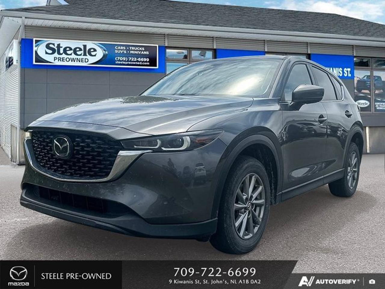 This 2023 Mazda CX-5 GS is a top-notch choice for anyone in the market for a reliable and stylish SUV. With only 48,686 kilometers on the odometer, this vehicle is practically brand new and ready to hit the road. The gasoline engine runs on regular unleaded fuel and delivers impressive fuel efficiency, with city KM/L at 10 and highway KM/L at 8. The AWD 6-speed automatic transmission ensures smooth handling and control in any driving conditions. In addition to its stellar performance, this Mazda CX-5 GS comes equipped with a range of desirable features to enhance your driving experience. The AM/FM/HD audio system with 6 speakers provides exceptional sound quality, while the Mazda Connect Infotainment system offers seamless connectivity with Apple CarPlay and Android Auto. With Bluetooth w/audio profile and SMS text message functionality, you can stay connected while keeping your focus on the road. Overall, this used Mazda CX-5 GS is an excellent choice for anyone seeking a dependable SUV with modern technology features at an affordable price point.