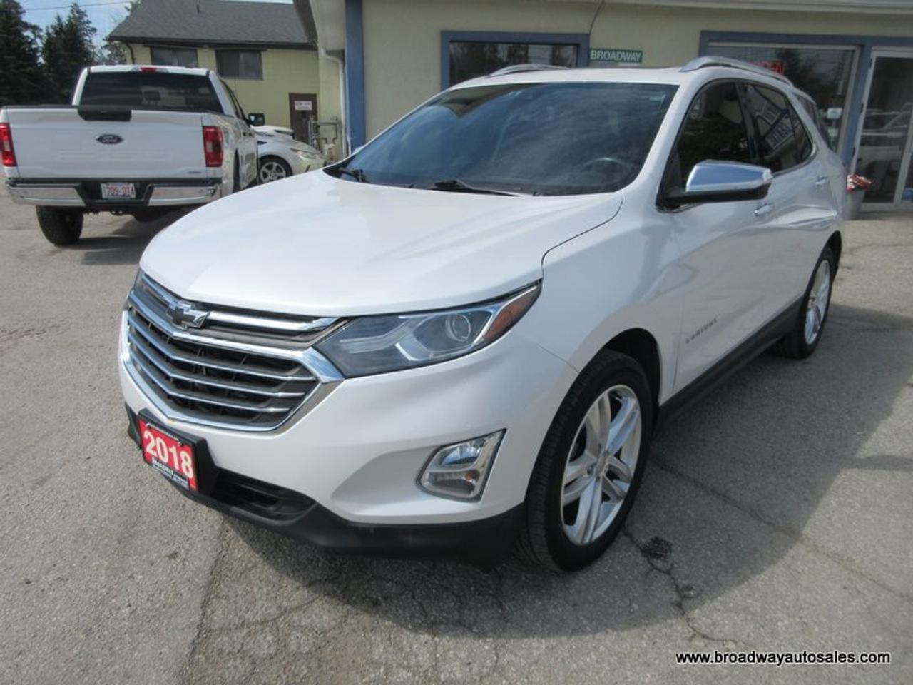 2018 Chevrolet Equinox ALL-WHEEL DRIVE PREMIER-EDITION 5 PASSENGER 1.5L - TURBO.. NAVIGATION.. PANORAMIC SUNROOF.. LEATHER.. HEATED/AC SEATS.. BOSE AUDIO PACKAGE..