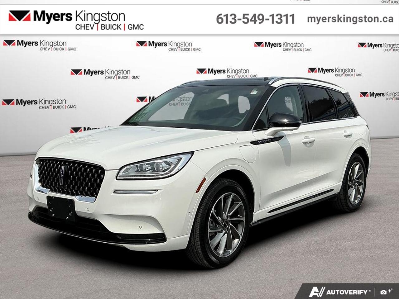 <b>Hybrid,  Sunroof,  Premium Audio,  Aluminum Wheels,  Heated Seats!</b><br> <br> The handsome styling and deluxe interior of this Lincoln Corsair should turn the heads of compact luxury SUV buyer. This 2022 Lincoln Corsair is fresh on our lot in Kingston.<br> <br>With expressive and distinctive features, this 2022 Corsair shows that greatness can be found in the smallest details, from the nimble driving experience, elegant interior, all the way down to the orchestral chime. Effortless grace and confident beauty shine in every bold and beautiful line, sound, and material from front to back on this luxury SUV. For an elevated driving experience, look no further than this 2022 Lincoln Corsair.<br> <br>This SUV has 55,918 km. Its Pristine White in colour. It has an Automatic transmission and is powered by a 2.5L 4 Cylinder Engine. <br> <br> Our Corsairs trim level is Grand Touring. Upgrade to this PHEV Grand Touring Corsair for outstanding luxury features like a sunroof, leather seats, adaptive suspension, ambient lighting, navigation, and EasyFold rear seats. Heated seats with memory settings, a heated steering wheel, reclining rear seats, and an incredible touchscreen infotainment system with Android Auto, Apple CarPlay, and wi-fi grant access to an elegant driving experience. Lincoln Co-Pilot360 helps you stay safe with active assistance features like lane keep assist, automatic emergency braking, a blind spot information system, rear parking sensors, and a handy rearview camera. Remote start, a power liftgate, and LED lighting with automatic high beams enhance your luxury SUV with classy convenience. This vehicle has been upgraded with the following features: Hybrid, Sunroof, Premium Audio, Aluminum Wheels, Heated Seats, Navigation, Power Liftgate.<br> To view the original window sticker for this vehicle view this <a href=http://www.windowsticker.forddirect.com/windowsticker.pdf?vin=5LMTJ5DZ8NUL28579 target=_blank>http://www.windowsticker.forddirect.com/windowsticker.pdf?vin=5LMTJ5DZ8NUL28579</a>. <br/><br> <br>To apply right now for financing use this link: <a href=https://www.taylorautomall.com/finance/apply-for-financing/ target=_blank>https://www.taylorautomall.com/finance/apply-for-financing/</a><br> <br/>Buy this vehicle now for the lowest bi-weekly payment of <b>$256.49</b> with $0 down for 96 months @ 8.99% APR O.A.C. ( Plus applicable taxes - Plus applicable fees ). See dealer for details. <br><br>For more information, please call any of our knowledgeable used vehicle staff at (613) 549-1311!<br><br> Come by and check out our fleet of 60+ used cars and trucks and 170+ new cars and trucks for sale in Kingston.  o~o