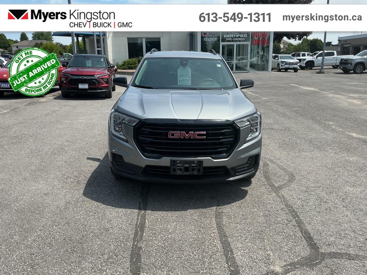 <b>Heated Seats,  Apple CarPlay,  Android Auto,  Remote Start,  Lane Keep Assist!</b><br> <br> From the impressive practicality to striking styling this 2024 GMC Terrain makes every day better. This 2024 GMC Terrain is fresh on our lot in Kingston.<br> <br>From endless details that drastically improve this SUVs usability, to striking style and amazing capability, this 2024 Terrain is exactly what you expect from a GMC SUV. The interior has a clean design, with upscale materials like soft-touch surfaces and premium trim. You cant go wrong with this SUV for all your family hauling needs.<br> <br>This SUV has 62,000 km. Its nice in colour. It has an Automatic transmission and is powered by a 175HP 1.5L 4 Cylinder Engine. <br> <br> Our Terrains trim level is SLE. This amazing crossover comes with some impressive features such as a colour touchscreen infotainment system featuring wireless Apple CarPlay, Android Auto and SiriusXM plus its also 4G LTE hotspot capable. This Terrain SLE also includes lane keep assist with lane departure warning, forward collision alert, Teen Driver technology, a remote engine starter, a rear vision camera, LED signature lighting, StabiliTrak with hill descent control, a leather-wrapped steering wheel with audio and cruise controls, a power driver seat and a 60/40 split-folding rear seat to make hauling large items a breeze. This vehicle has been upgraded with the following features: Heated Seats, Apple CarPlay, Android Auto, Remote Start, Lane Keep Assist, Forward Collision Alert, LED Lights.<br> <br>To apply right now for financing use this link: <a href=https://www.taylorautomall.com/finance/apply-for-financing/ target=_blank>https://www.taylorautomall.com/finance/apply-for-financing/</a><br> <br/>Buy this vehicle now for the lowest bi-weekly payment of <b>$195.74</b> with $0 down for 96 months @ 8.99% APR O.A.C. ( Plus applicable taxes - Plus applicable fees ). See dealer for details. <br><br>For more information, please call any of our knowledgeable used vehicle staff at (613) 549-1311!<br><br> Come by and check out our fleet of 50+ used cars and trucks and 170+ new cars and trucks for sale in Kingston.  o~o