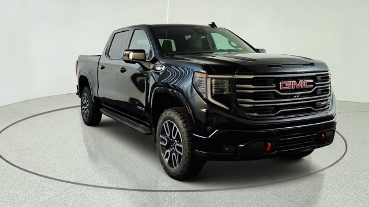 The 2026 GMC Sierra 1500 AT4 delivers a perfect blend of off-road capability, premium comfort, and impressive towing performance for drivers who demand more from their truck. Powered by the efficient 3.0-litre Duramax diesel engine, this rugged pickup provides strong torque, excellent fuel economy, and the confidence needed for hauling, towing, and tackling challenging terrain. The AT4 trim features advanced off-road equipment, including a factory suspension setup, all-terrain tires, and enhanced capability features designed for adventurous driving. With the Premium Package, the Sierra 1500 AT4 adds upscale interior appointments, advanced technology, and convenient features that elevate every drive. The power sunroof brings an open-air feel to the refined cabin, making the 2026 GMC Sierra 1500 AT4 an exceptional choice for those seeking luxury, durability, and next-level truck performance.