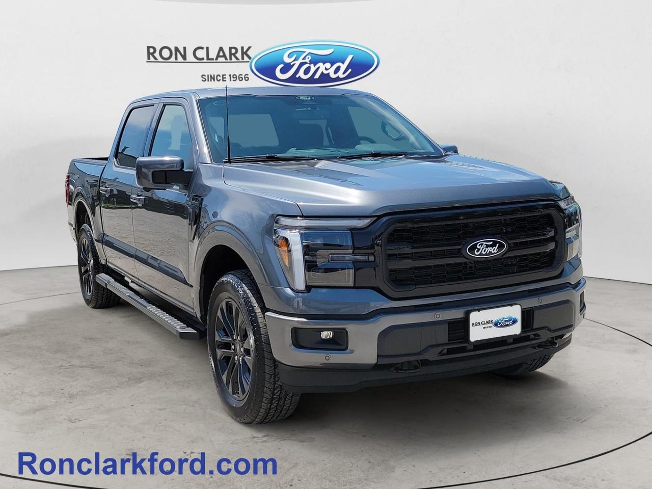 Presented in Carbonized Grey with a Black ActiveX interior, this 2026 Ford F-150 Lariat combines premium comfort, bold styling, and outstanding capability. Powered by the proven 3.5L EcoBoost V6 engine and paired with a smooth-shifting 10-speed automatic transmission, it delivers the performance you need whether youre on the jobsite, towing, or heading out for the weekend. The well-equipped 502A Equipment Group adds an impressive list of premium features, while the Lariat Black Appearance Package gives this truck a sleek, aggressive look that stands out from the crowd.Inside, youll enjoy the convenience of the Mobile Office Package, a wireless charging pad, and a twin-panel moonroof that fills the cabin with natural light. Practical features like the SecuriCode keyless entry keypad, spray-in bedliner, and Bed Utility Package with the Pro Access Tailgate make loading, organizing, and accessing your cargo easier than ever. With its perfect balance of capability, technology, comfort, and style, this 2026 F-150 Lariat is ready to tackle whatever your day has in store.Come to the dealer you can trust.60 years and counting Ron Clark Ford & Jayco RV is known for great value and being best in customer service! We serve and deliver all over Ontario including destinations such as Wyoming, Petrolia, Sarnia, London, Guelph, Kitchener-Waterloo, Hamilton, GTA, Ottawa & Chatham-Kent. Call or visit us at RON CLARK FORD & JAYCO RV to view and test drive today! RON CLARK FORD where else!!
