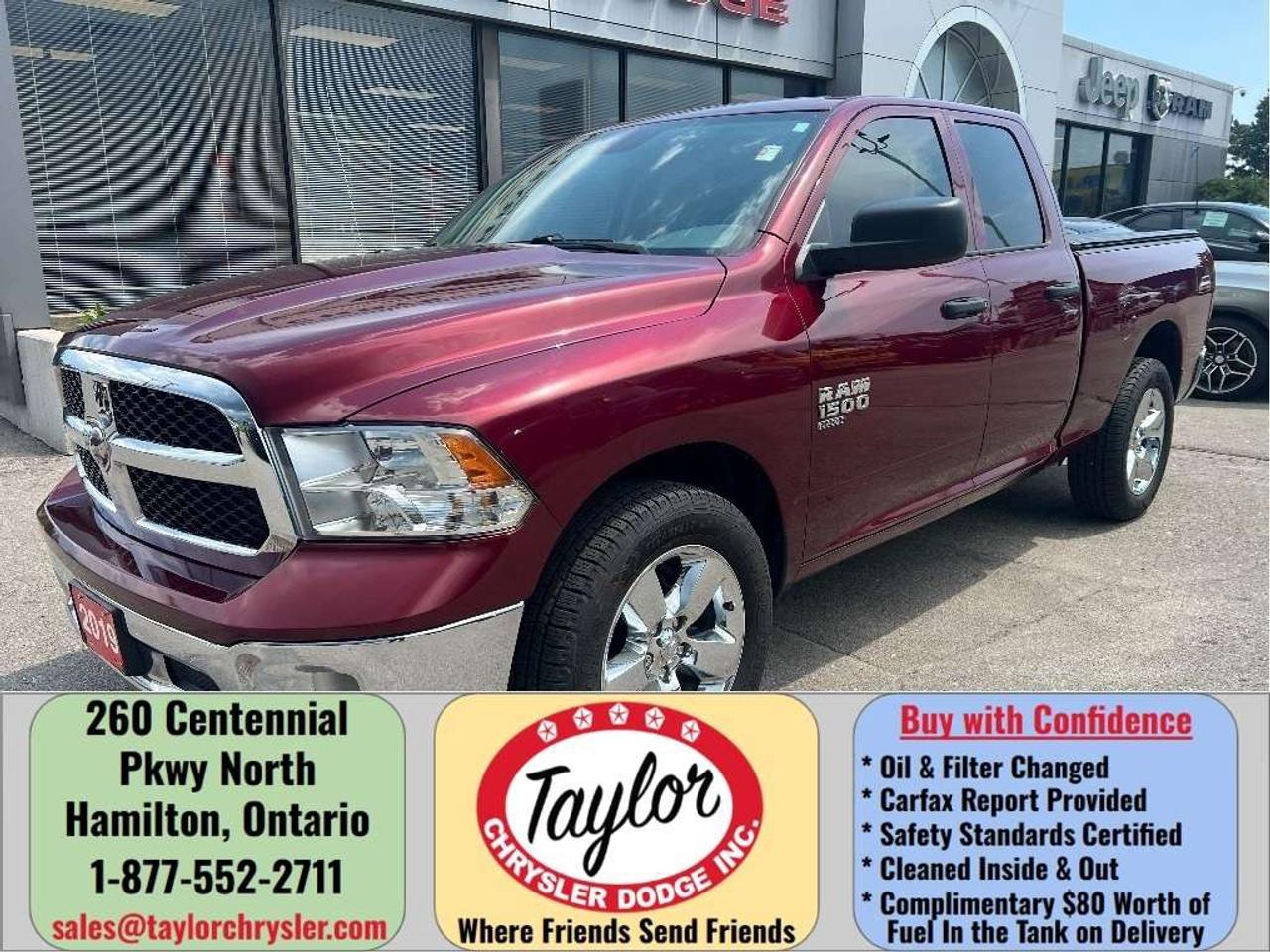2019 RAM 1500 SXT Quad 4x4 V6 *CHROME APPEARANCE *3.55 AXLE Photo0