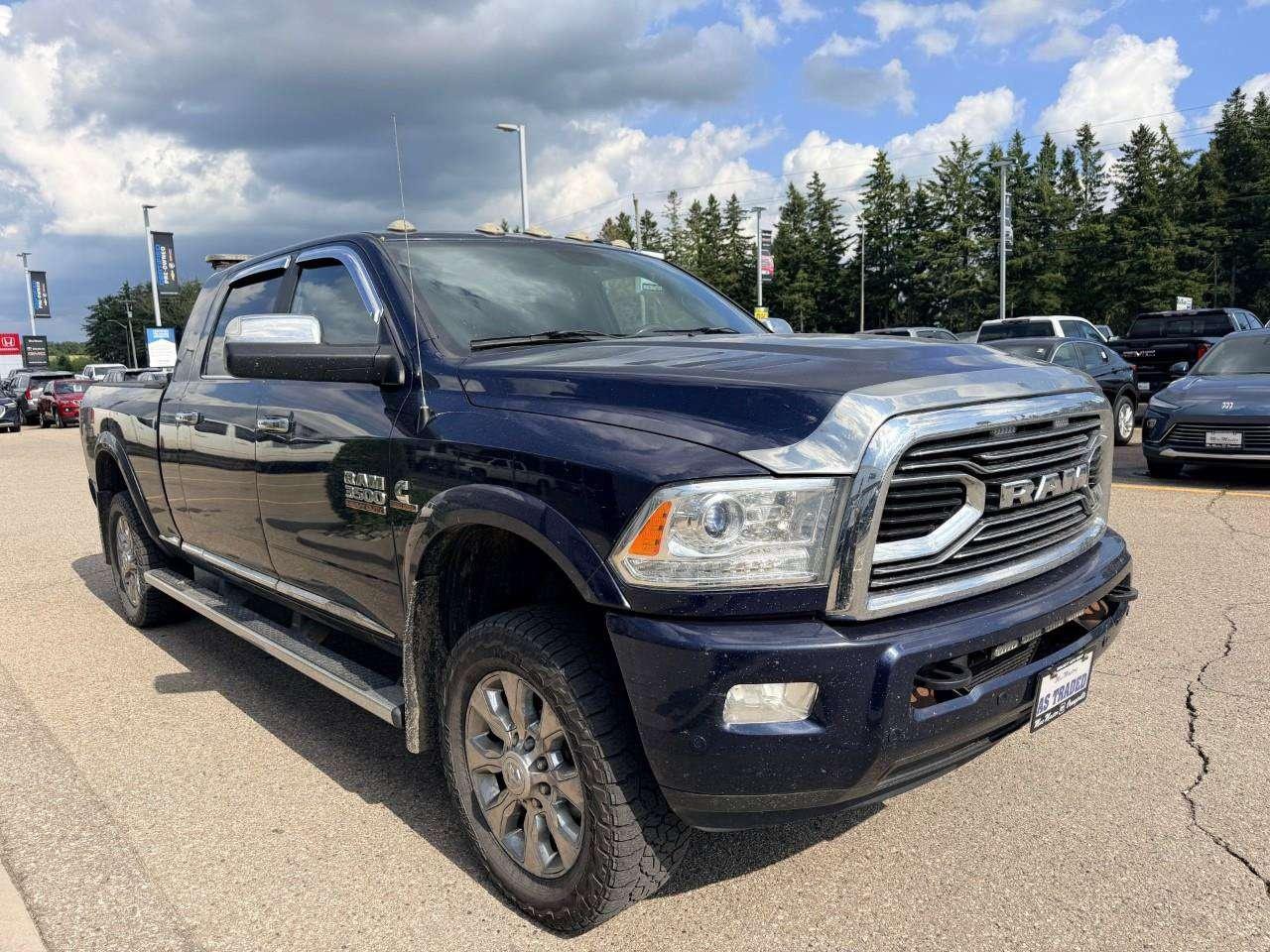 2017 RAM 3500 LARAMIE LIMITED, 6.7L DIESEL, 4X4, MEGA CAB, LEATHER, 1-OWNER, CERTIFIED AS-TRADED! Photo