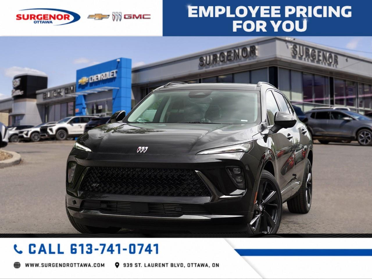 <p>The 2026 Buick Envision Sport Touring AWD is a stunning black SUV equipped with a powerful all-wheel-drive system ensuring excellent handling in all conditions. Paired with a robust 2.0L turbocharged 4-cylinder engine, this vehicle guarantees a smooth and responsive driving experience, delivering 228 hp and 258 lb-ft of torque.</p><p>The Envision Sport Touring stands out with its Ebony Twilight Metallic exterior and striking 20" alloy wheels designed with a Carbon Flash Metallic finish. Inside, you are greeted by a refined black interior adorned with perforated leather-appointed seats featuring synthetic suede inserts and piping, providing both comfort and elegance.</p><p>Advanced technology and safety features are seamlessly integrated into this SUV. Enjoy the convenience of a heads-up display, adaptive cruise control, lane assist, and heated features including seats, mirrors, and steering wheel. The vehicle also comes with a state-of-the-art navigation system, a panoramic power moonroof, and smart device integration ensuring connectivity through a Wi-Fi hotspot.</p><p>Ideal for those who appreciate a blend of style, performance, and cutting-edge technology, the 2026 Buick Envision Sport Touring AWD is perfect for dynamic individuals and families alike. Contact Surgenor Chevrolet Buick GMC Cadillac today to learn more and schedule a test drive.</p>