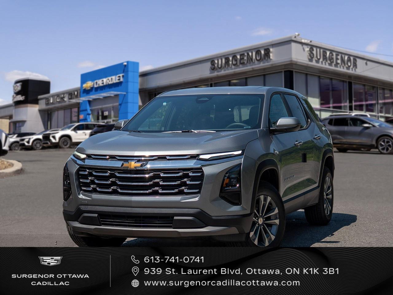 <p>Introducing the 2027 Chevrolet Equinox AWD LT in a sophisticated gray finish. With its all-wheel-drive system, this SUV offers impeccable handling on any terrain, ensuring you reach your destination with confidence.</p><p>The exterior is stylized with striking 17" Grazen metallic machined-face aluminum wheels and all-season blackwall tires, creating a bold presence wherever you go. Inside, the Equinox surrounds you with comfort, offering black cloth bucket seating and a cabin designed for functionality and style. Equipped with the LT Preferred Equipment Group, this vehicle includes all the standard offerings you expect.</p><p>Stay connected with the modern and intuitive infotainment system that includes a Bluetooth connection, smart device integration, and a Wi-Fi hotspot. Safety is prioritized with features such as a backup camera, lane assist, and parking sensors, giving peace of mind with every drive.</p><p>If you're looking for an SUV that balances cutting-edge technology with comfort and safety, the 2027 Chevrolet Equinox AWD LT is perfect for you. Experience it for yourself by contacting Surgenor Chevrolet Buick GMC Cadillac today to learn more and arrange a test drive.</p>
