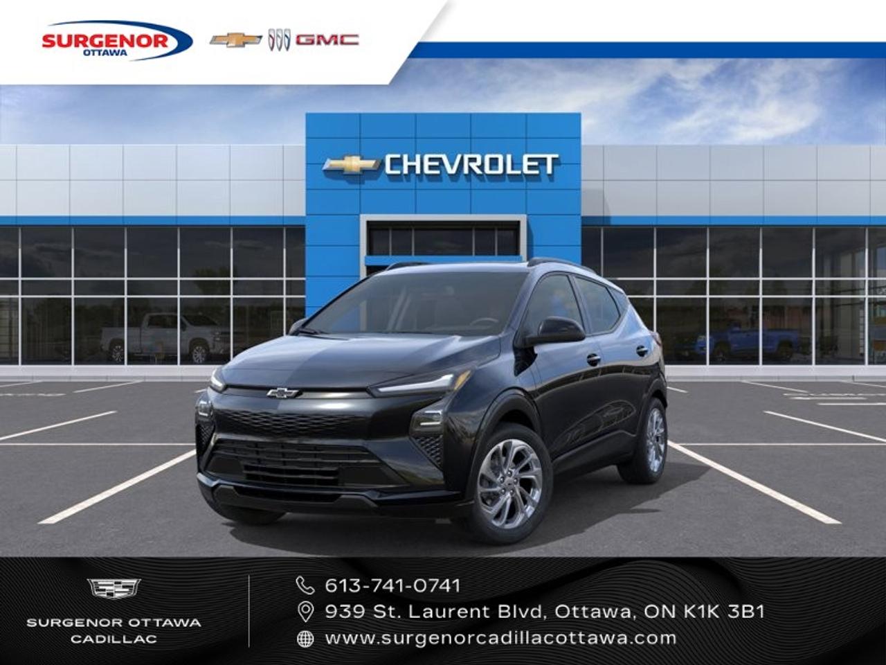 <p>The 2027 Chevrolet Bolt LT in stunning black is a forward-thinking vehicle designed for Canadians who value both style and efficiency. With its front-wheel drive and automatic transmission, this SUV provides smooth handling and a comfortable ride, making it perfect for urban exploration and weekend escapes alike.</p><p>The exterior, finished in Mosaic Black Metallic, is refined and modern, complemented by 17-inch silver-painted aluminum wheels and gloss black roof rails that add a touch of sophistication. Experience comfort and convenience inside with Jet Black Evotex seats featuring blue and grey stitching, and a dual-panel panoramic sunroof that invites the outside in for an enhanced driving experience.</p><p>This Bolt LT is packed with technological features to keep you connected and safe, including a high-tech backup camera, Bluetooth connection, and a Wi-Fi hotspot. The comprehensive safety suite features adaptive cruise control, lane assist, parking sensors, and a brake assist for peace of mind on every journey. The dual-level charge cord supports both 120-volt and 240-volt charging, ensuring flexible energy sources, and the DC fast charging capability promises quick revitalization during longer hauls.</p><p>Perfect for eco-conscious and tech-savvy adventurers, the Chevrolet Bolt LT is ready to support your active lifestyle. Contact Surgenor Chevrolet Buick GMC Cadillac today for more details and discover how the Bolt LT can be your go-to vehicle for both everyday commutes and leisurely drives.</p>