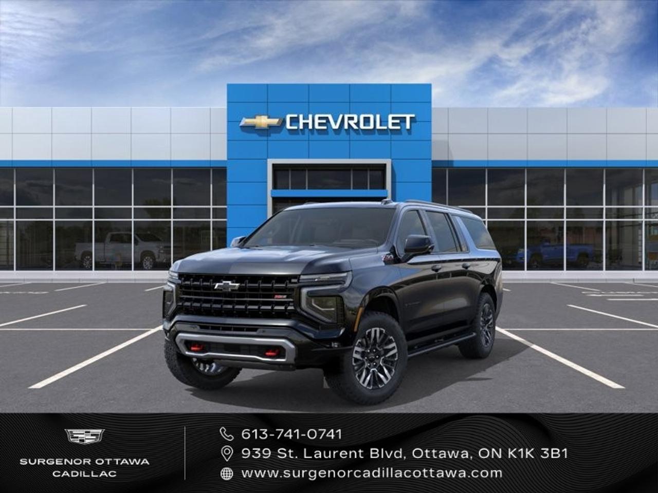 <p>The 2026 Chevrolet Suburban Z71 in striking black is a 4x4 masterpiece designed for those who demand the best in power and versatility. Equipped with magnetic ride control and an electronic limited-slip differential, this SUV ensures a smooth drive even on rugged terrains.</p> <p>Step inside to find a plush jet black leather-appointed interior featuring heated front bucket seats and an advanced 17.7" diagonal colour LCD display. The Suburban Z71 is built with both style and function in mind, with stunning 20" bright machined and painted technical grey aluminum wheels, running boards, and a power panoramic dual-pane sunroof that lets the light in to match the vibrant environment around you.</p> <p>This SUV is packed with cutting-edge technology, including a head-up display and a powerful Bose 10-speaker surround sound system with CenterPoint, ensuring entertainment and connectivity are at your fingertips. Its comprehensive safety features include blind zone steering assist with trailering, adaptive air ride suspension, and lane assist, giving you peace of mind as you drive. Advanced features like automatic parking, rear camera mirror, and rear seat media system make every journey comfortable and convenient.</p> <p>Perfect for families and adventurers seeking luxury, technology, and off-road capability wrapped in one incredible package, the Chevrolet Suburban Z71 beckons you to visit Surgenor Chevrolet Buick GMC Cadillac. Contact us today to learn more about how this SUV can fit effortlessly into your lifestyle.</p>