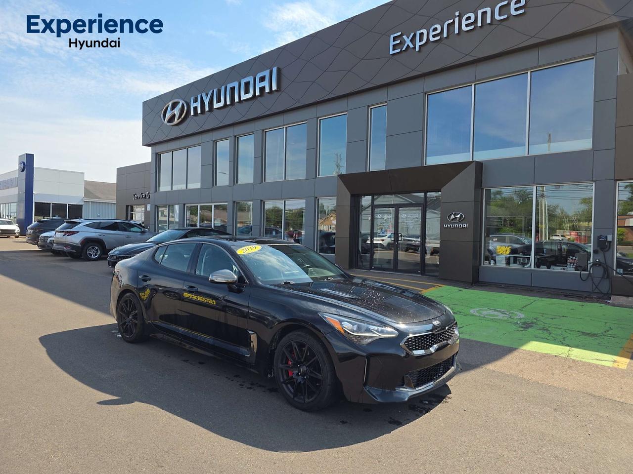 Awards:
  * 2019 KBB.com 10 Best Road Trip Cars 

Black 2019 Kia Stinger GT AWD 8-Speed Automatic 3.3L V6 DGI

Two sets of Rims included, Clean Carfax Report, One Owner, Low Mileage
Apple CarPlay & Android Auto, Exterior Parking Camera Rear, Heated front seats, Leather Seat Trim, Memory seat, Power Liftgate, Power moonroof, Wheels: 19" Machined-Finish Alloy.<b> Were PEIs Premier Credit Specialists! Good poor, bad, or new credit? Divorced? Self-Employed? We have you covered! Our Credit Specialists are on standby 24/7 to help get you behind the wheel today! APPLY FOR YOUR PRE-APPROVAL TODAY - https://www.steeleadvantagefinancing.com/7182