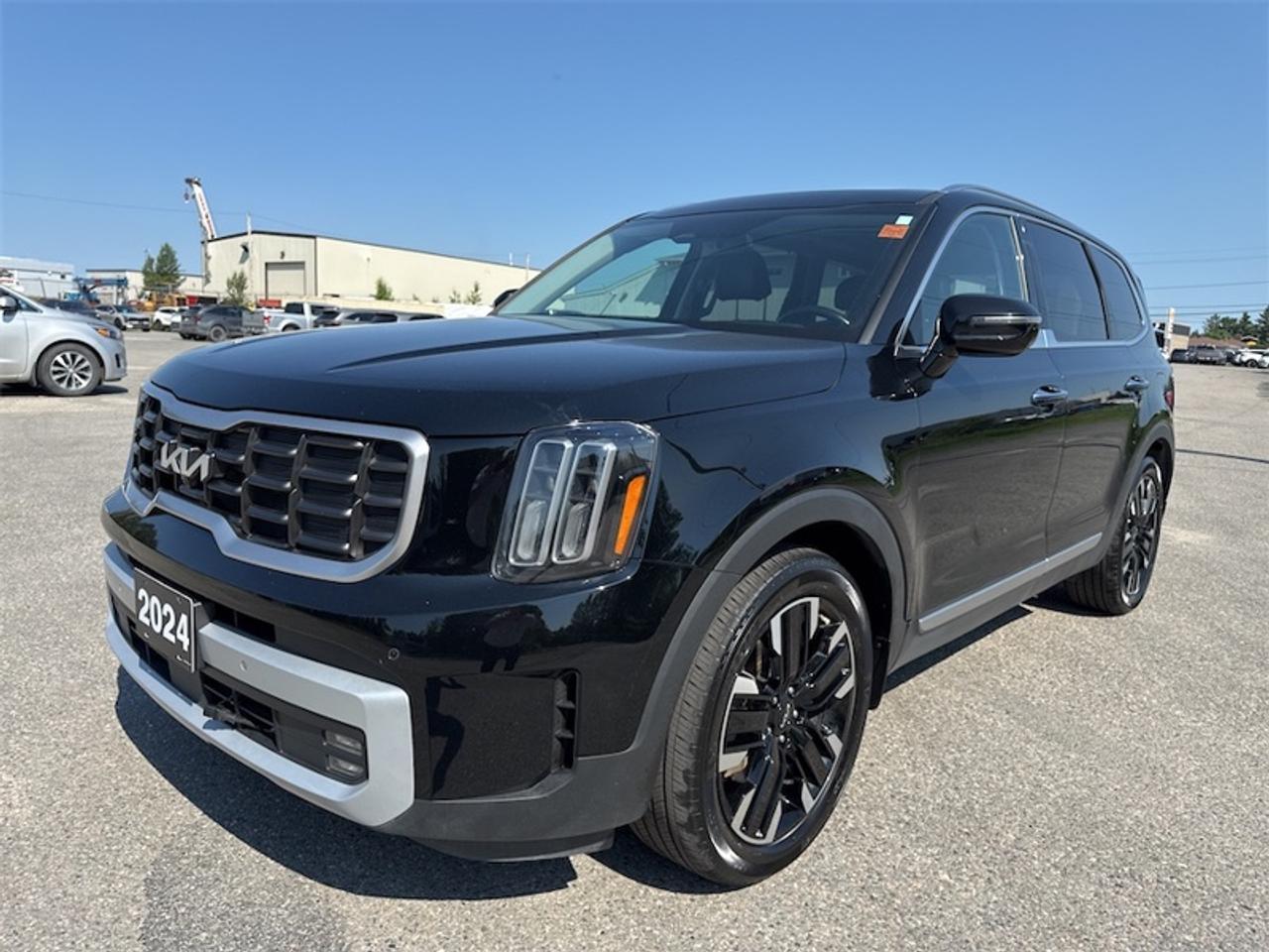 <b>Accident Free on Carfax Report, Non-Smoker, Leather Seats, Cooled Seats, Premium Audio, 360 Camera, Sunroof, Navigation GPS, Apple CarPlay, Android Auto, Heated Steering Wheel, Power Liftgate, Remote Start! <br> <br></b><br>   Compare at $50466 - Kia of Timmins is just $48525! <br> <br>Designed for the family of today and built for the adventure of tomorrow, this 2024 Telluride is a perfect SUV. This 2024 Kia Telluride is for sale today in Timmins.<br> <br>Just as family life has advanced and evolved in the modern age, so to has the family SUV. This 2024 Telluride is the perfect example of that evolution. A versatile cabin was designed with ease of use in mind to allow it to seamlessly adapt to your life. A modern cockpit allows you take command of all the best moments of life on the road. Even the edgy design was engineered to captivate. For the perfect companion in your life, take this 2024 Telluride on the road.<br> <br>This low mileage SUV has just 33,450 km and is a Certified Pre-Owned vehicle. Its Black in colour. It has a 8 Speed Automatic transmission and is powered by a 291HP 3.8L V6 Cylinder Engine. And its got a certified used vehicle warranty for added peace of mind. <br> <br> Our Tellurides trim level is SX. This Telluride SX steps things up with ventilated and heated front seats with power adjustment, leather seating upholstery, lumbar support and memory functions, a dual-panel glass sunroof, upgraded machined-finish alloy wheels, trim-specific body panel inserts, a 360-degree camera system, and a premium 10-speaker harman/kardon premium audio system. Also standard include towing equipment with trailer sway control and trailer wiring harness, a power liftgate for rear cargo access, a heated steering wheel, adaptive cruise control, dual-zone climate control, remote engine start, and a 12.3-inch infotainment screen with Apple CarPlay, Android Auto, SiriusXM streaming radio, and inbuilt navigation. Safety features also include Kia Connect Emergency SOS, blind spot detection, lane keep assist with lane departure warning, forward and rear collision mitigation parking sensors, and evasive steering assist. This vehicle has been upgraded with the following features: Air, Rear Air, Tilt, Cruise, Power Windows, Power Locks, Power Mirrors.<br> <br>To apply right now for financing use this link: <a href=https://www.kiaoftimmins.com/timmins-ontario-car-loan-application target=_blank>https://www.kiaoftimmins.com/timmins-ontario-car-loan-application</a><br> <br/>Kia Certified Pre-Owned vehicles are the most reliable pre-owned vehicles on the road. At Kia, were so sure of this, we stand behind our vehicles with a no hassle 30 day / 2,000 kmexchange privilege. We offer the following benefits: 135 point vehicle inspection, paintless dent removal coverage, key and keyless remote replacement coverage, mechanical breakdown protection (optional coverage), filter changes, $500 graduate bonus (if applicable), CarFax vehicle history report, SiriusXM satellite radio trial, fully backed by Kia Canada. For more information, please contact one of our professional staff at Kia of Timmins.<br> <br/>Buy this vehicle now for the lowest bi-weekly payment of <b>$359.70</b> with $0 down for 84 months @ 8.99% APR O.A.C. ( Plus applicable taxes - Plus applicable fees / Total Obligation of $65465 ). See dealer for details. <br><br>As a local, family owned and operated dealership we look to be your number one place to buy your new vehicle! Kia of Timmins has been serving a large community across northern Ontario since 2001 and focuses highly on customer satisfaction. Our #1 priority is to make you feel at home as soon as you step foot in our dealership. Family owned and operated, our business is in Timmins, Ontario the city with the heart of gold. Also positioned near many towns in which we service such as: South Porcupine, Porcupine, Gogama, Foleyet, Chapleau, Wawa, Hearst, Mattice, Kapuskasing, Moonbeam, Fauquier, Smooth Rock Falls, Moosonee, Moose Factory, Fort Albany, Kashechewan, Abitibi Canyon, Cochrane, Iroquois falls, Matheson, Ramore, Kenogami, Kirkland Lake, Englehart, Elk Lake, Earlton, New Liskeard, Temiskaming Shores and many more.We have a fresh selection of new & used vehicles for sale for you to choose from. If we dont have what you need, we can find it! All makes and models are within our reach including: Dodge, Chrysler, Jeep, Ram, Chevrolet, GMC, Ford, Honda, Toyota, Hyundai, Mitsubishi, Nissan, Lincoln, Mazda, Subaru, Volkswagen, Mini-vans, Trucks and SUVs.<br><br>We are located at 1285 Riverside Drive, Timmins, Ontario. Too far way? We deliver anywhere in Ontario and Quebec!<br><br>Come in for a visit, call 1-800-661-6907 to book a test drive or visit <a href=https://www.kiaoftimmins.com>www.kiaoftimmins.com</a> for complete details. All prices are plus HST and Licensing.<br><br>We look forward to helping you with all your automotive needs!<br><br> Come by and check out our fleet of 20+ used cars and trucks and 50+ new cars and trucks for sale in Timmins.  o~o