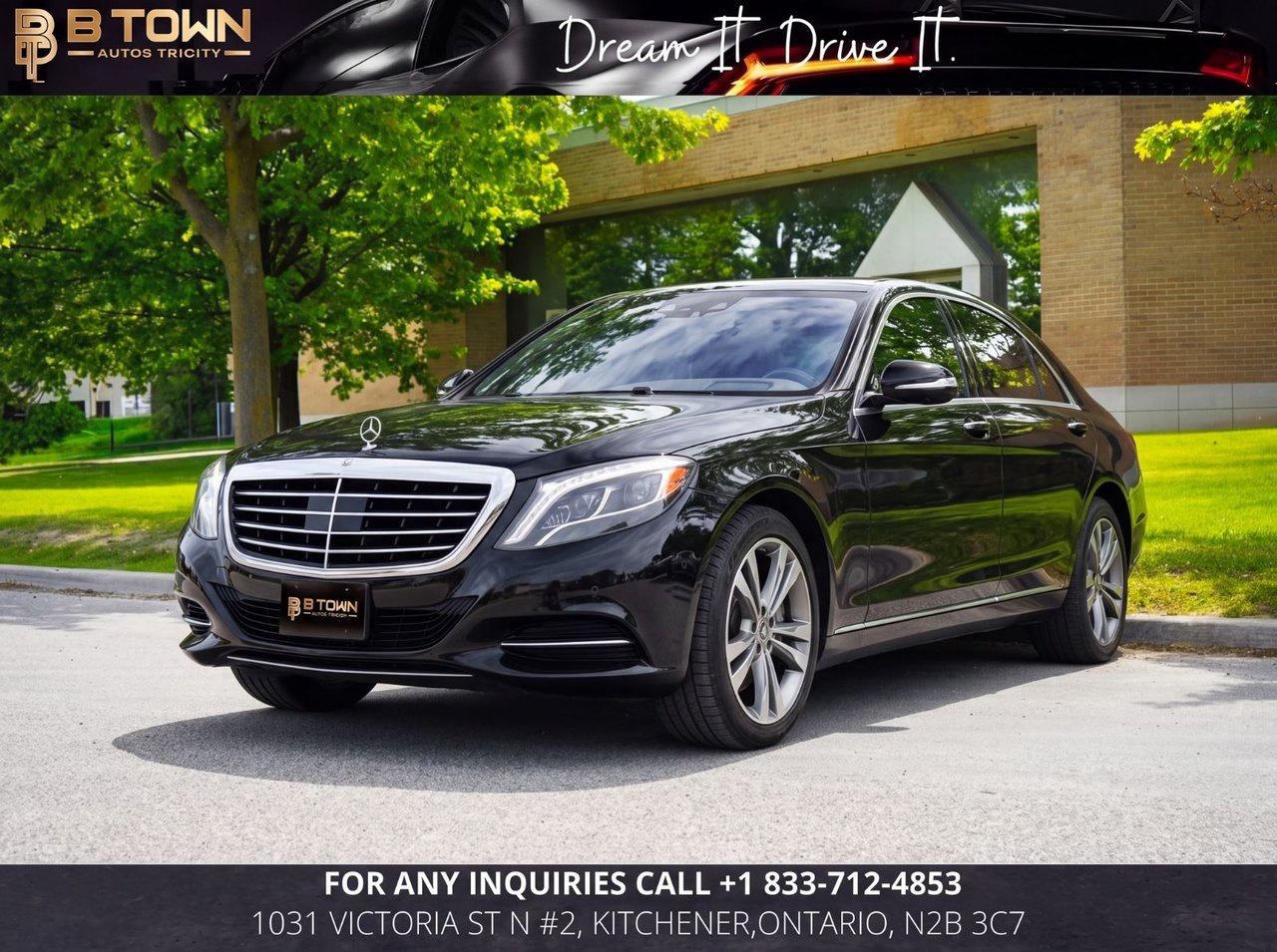 <span><strong>2017 Mercedes-Benz S 400 4MATIC delivers flagship luxury, smooth performance, and timeless executive presence</strong>. Finished in a premium exterior over a refined leather interior, it represents the pinnacle of comfort and advanced engineering in the S-Class lineup.</span>




<span>Powered by a <strong>3.0L V6 biturbo engine paired with a 7-speed automatic transmission and 4MATIC all-wheel drive</strong>, it delivers effortless acceleration, a quiet ride, and confident year-round performance.</span>




<strong>Key Features & Options:</strong>

<span>4MATIC All-Wheel Drive</span>

<span>AIRMATIC Air Suspension</span>

<span>LED Intelligent Light System</span>

<span>Panoramic Sunroof</span>

<span>Premium Leather Interior</span>

<span>Heated Power Front Seats with Memory</span>

<span>Dual 12.3&rdquo; Digital Displays</span>

<span>COMAND Navigation System</span>

<span>Burmester Surround Sound System</span>

<span>360&deg; Surround View Camera</span>

<span>Blind Spot Assist</span>

<span>Lane Keeping Assist</span>

<span>Adaptive Cruise Control (DISTRONIC)</span>

<span>Soft-Close Doors</span>

<span>Keyless Go</span>







<meta charset=UTF-8 />
<div class=  itemprop=description role=>
HST and licensing will be extra




<strong>Special Financing price: $ 34,888</strong>

<strong>Cash Price: $&nbsp; 36,388</strong>




* $999 Financing fee conditions may apply*




Financing Available at as low as 6.29% O.A.C




We approve everyone with bad credit, including newcomers and students.




Previously declined by a bank? No problem !!




Let the experienced professionals handle your credit application.




Apply for pre-approval today !!




At B TOWN AUTOS SALES, we are not only concerned about selling great used Vehicles at the most competitive prices at our new location, 1031 Victoria St N #2, Kitchener, Ontario, N2B 3C7. We also believe in the importance of establishing a lifelong relationship with our clients, which starts from the moment you walk into the dealership. Were here for you every step of the way and aim to provide the most prominent, friendly and timely service with each experience you have with us. You can think of us as being like &lsquo;YOUR FAMILY IN THE BUSINESS&rsquo; where you can always count on us to provide you with the best automotive care

</div>
<section class=inventory-details__section-infos inventory-details__section-infos--specifications></section>